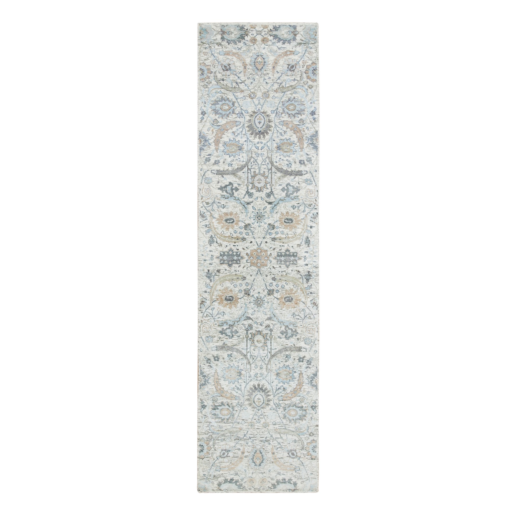  Silk Hand-Knotted Area Rug 2'7