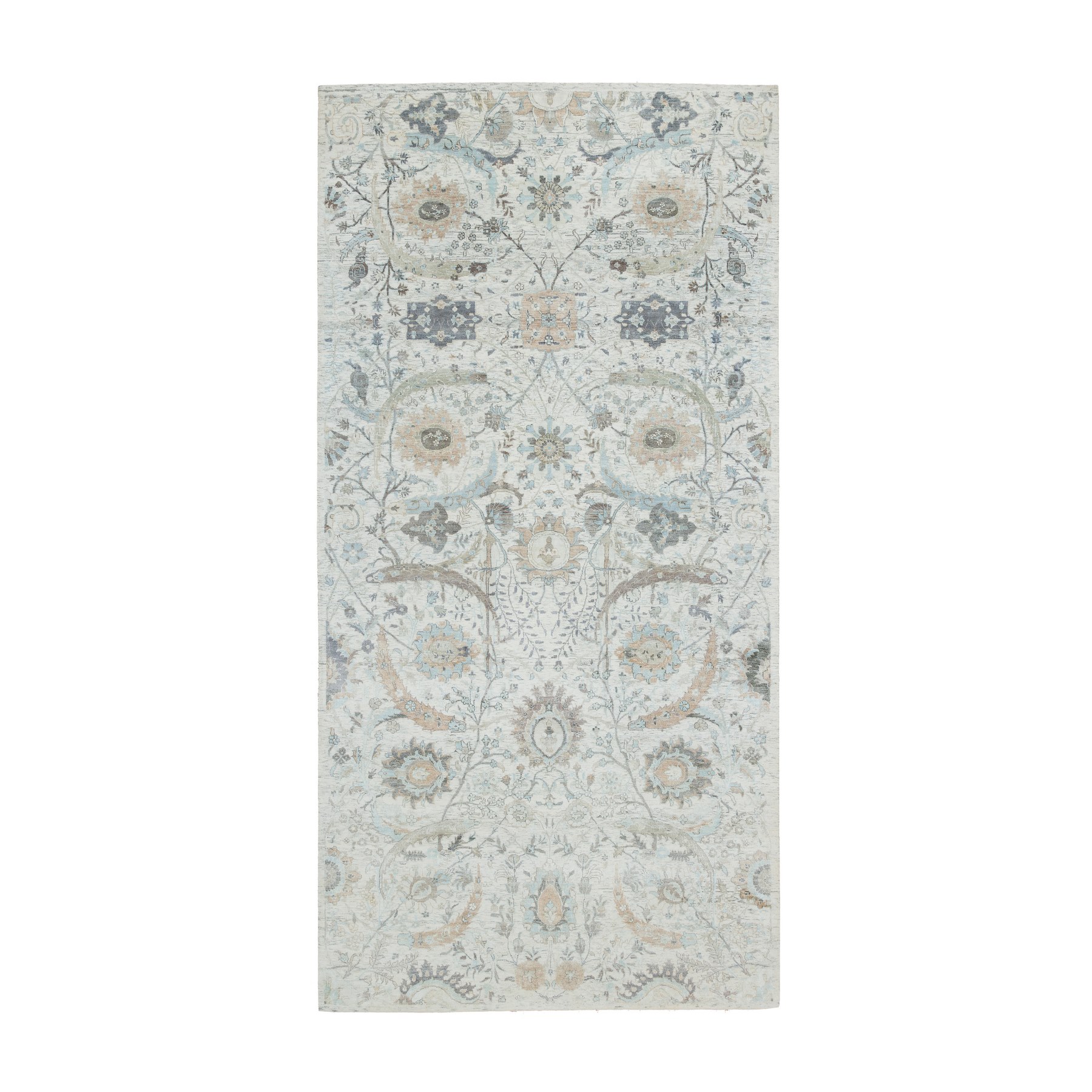  Silk Hand-Knotted Area Rug 6'1