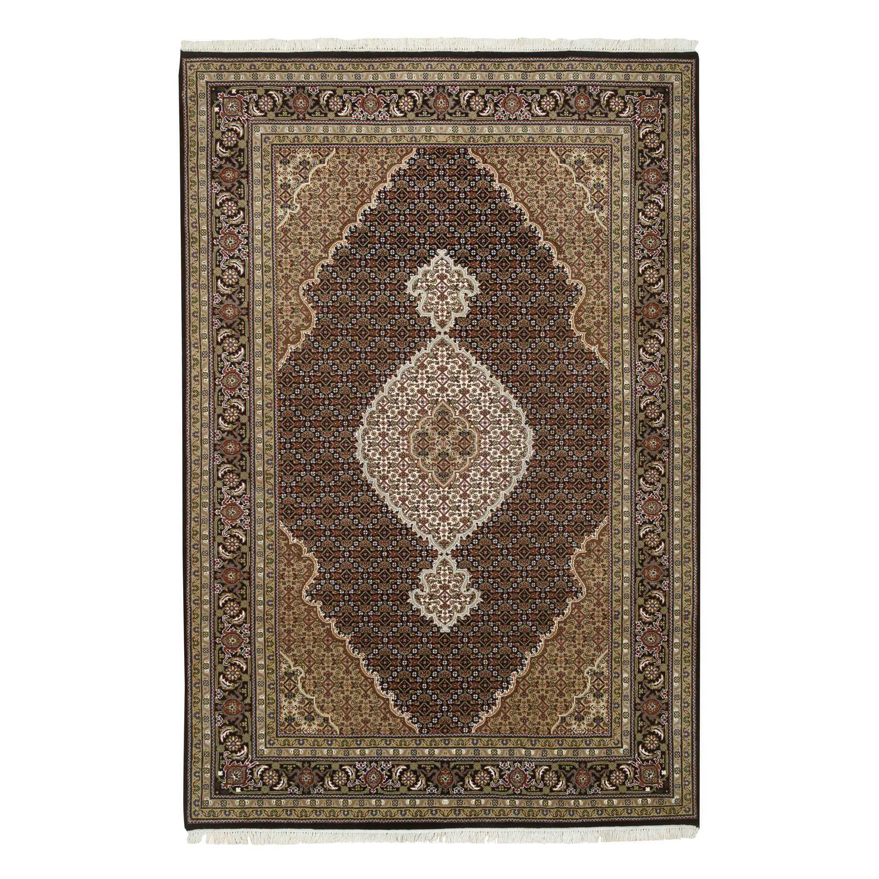 traditional Wool Hand-Knotted Area Rug 6'0