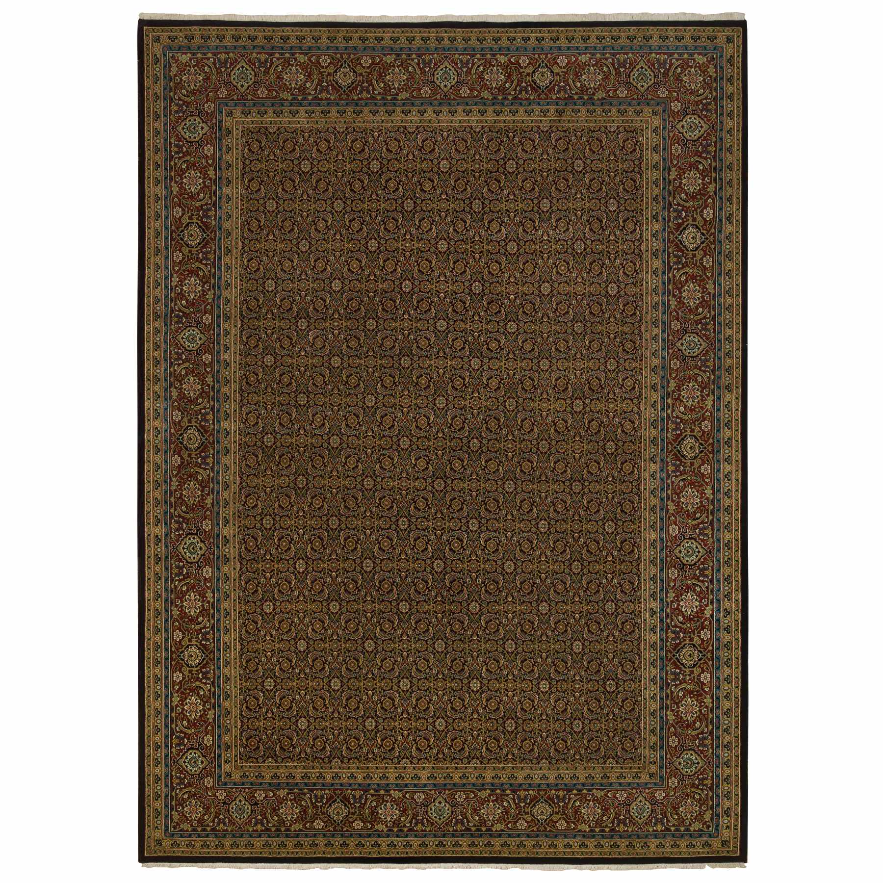 traditional Silk Hand-Knotted Area Rug 8'9