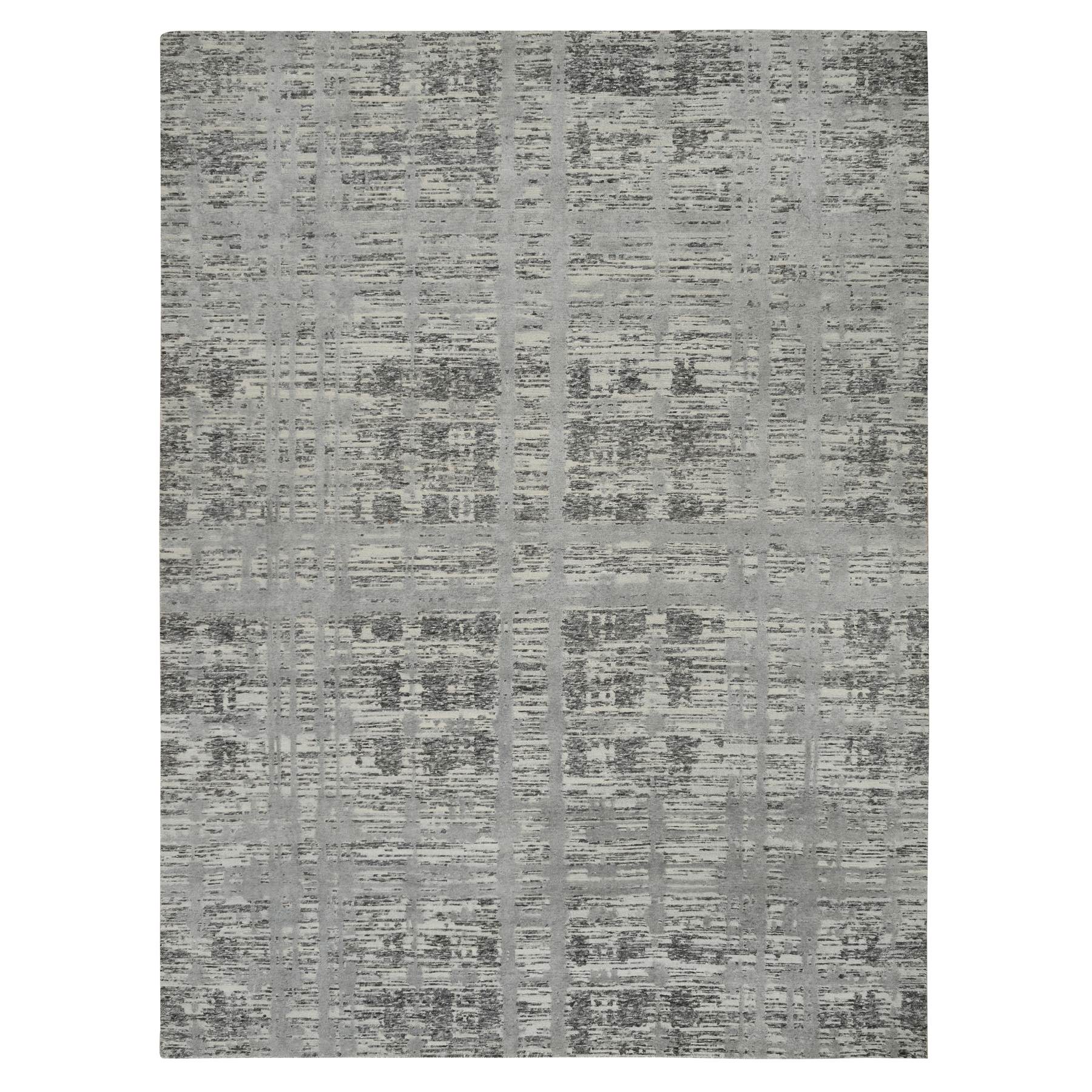  Wool Hand-Knotted Area Rug 9'0