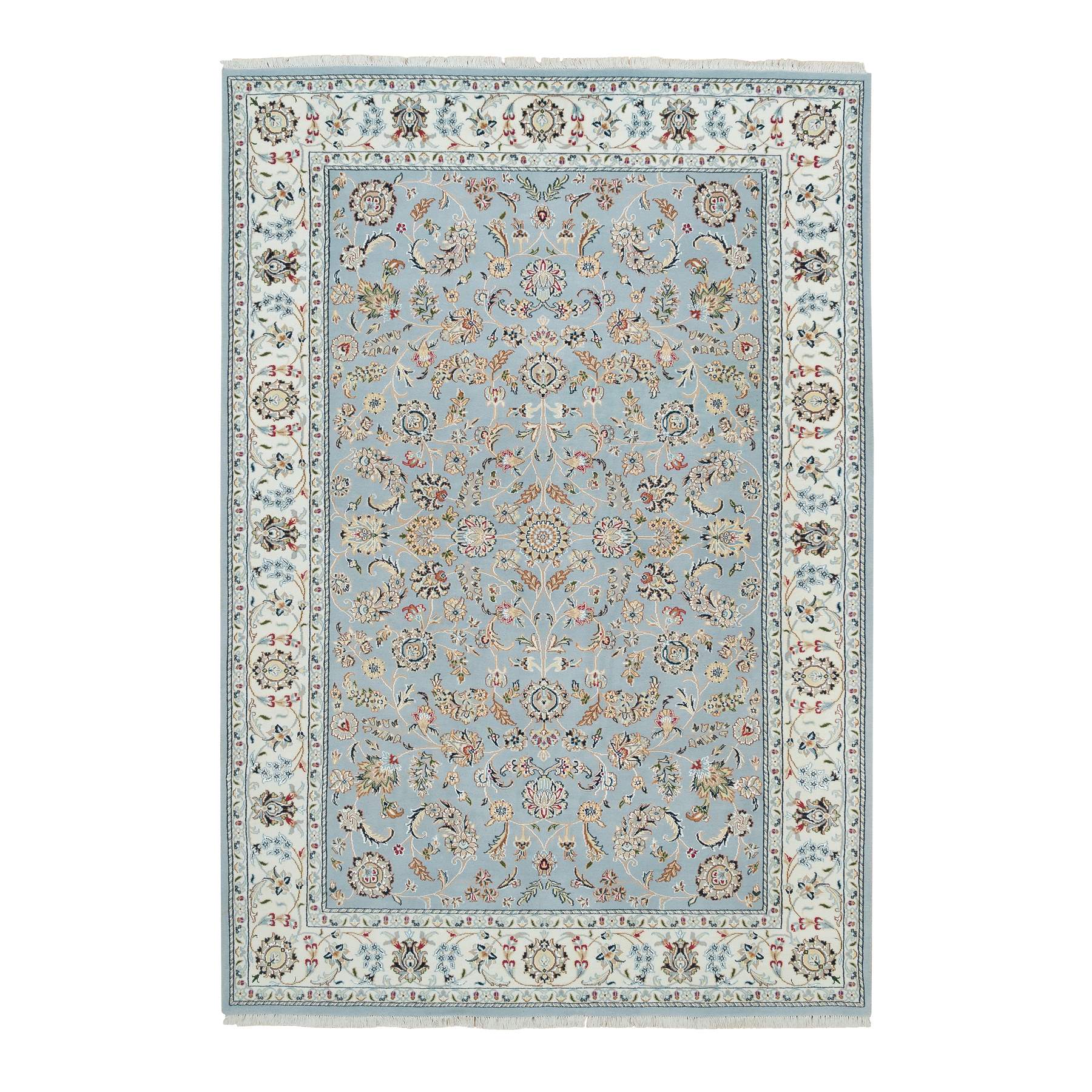 traditional Wool Hand-Knotted Area Rug 5'11