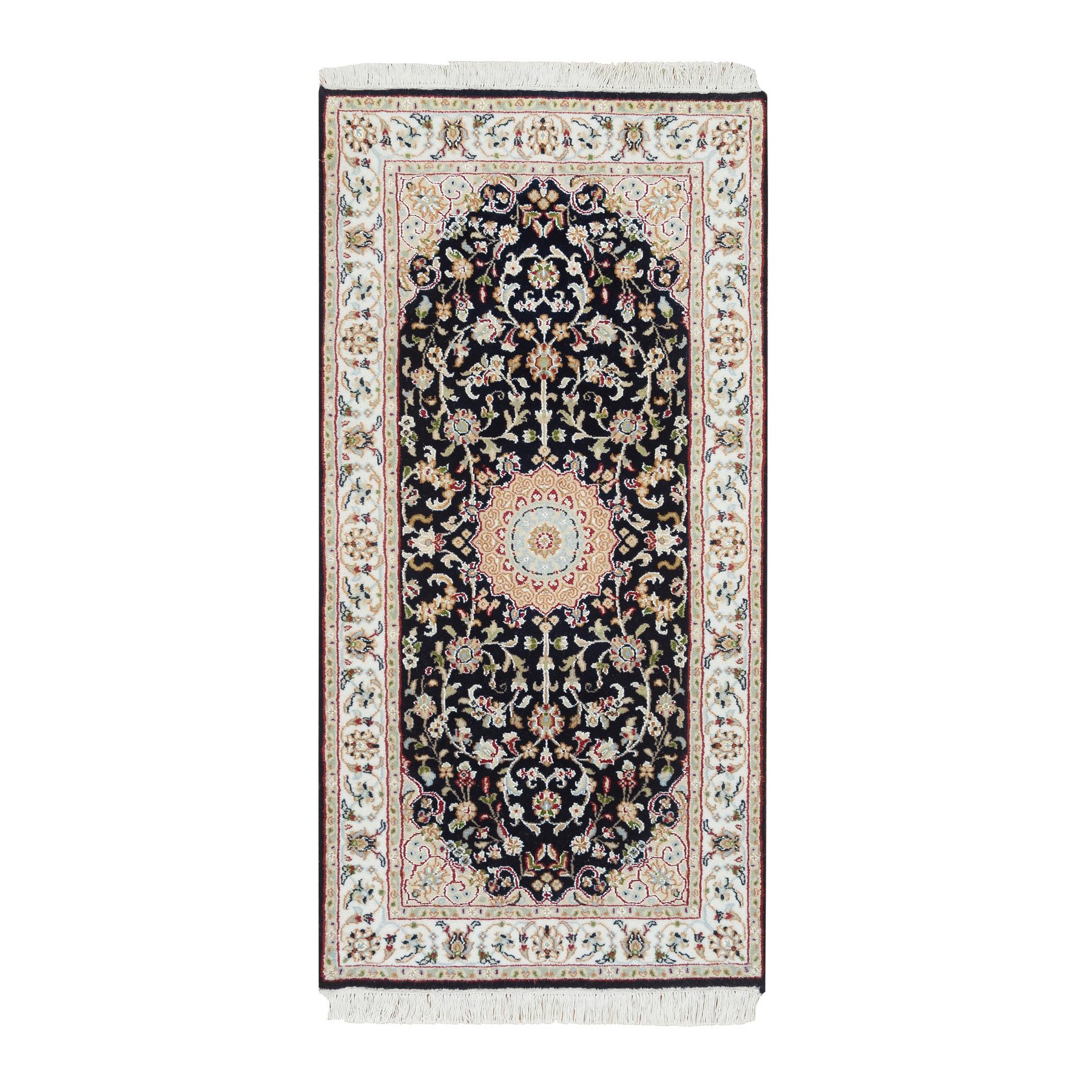 traditional Wool Hand-Knotted Area Rug 2'4