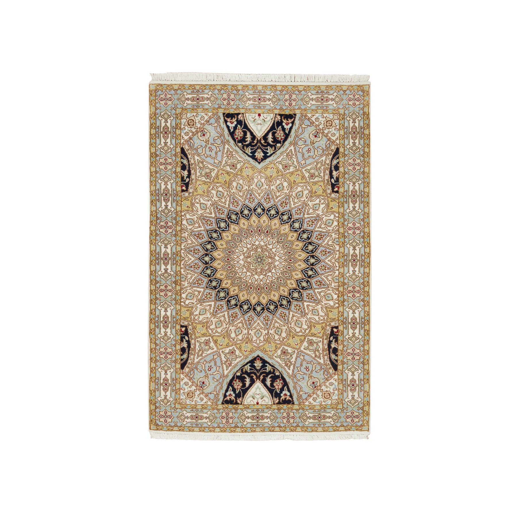 traditional Wool Hand-Knotted Area Rug 3'1