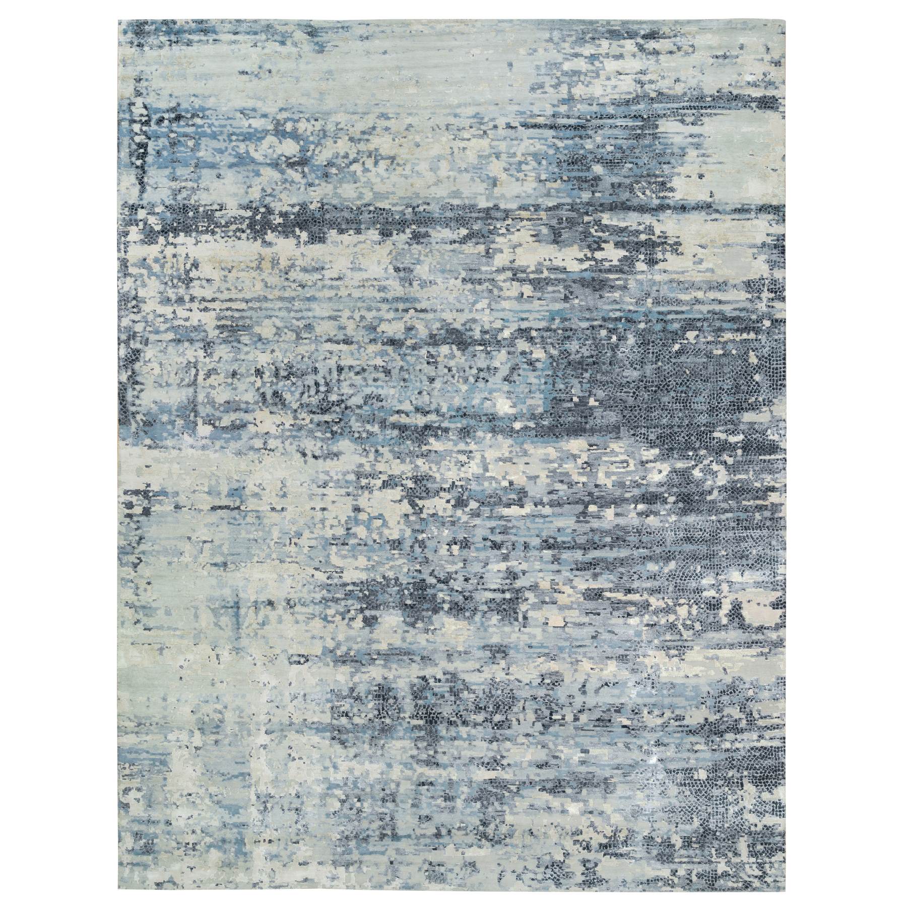  Wool Hand-Knotted Area Rug 14'0