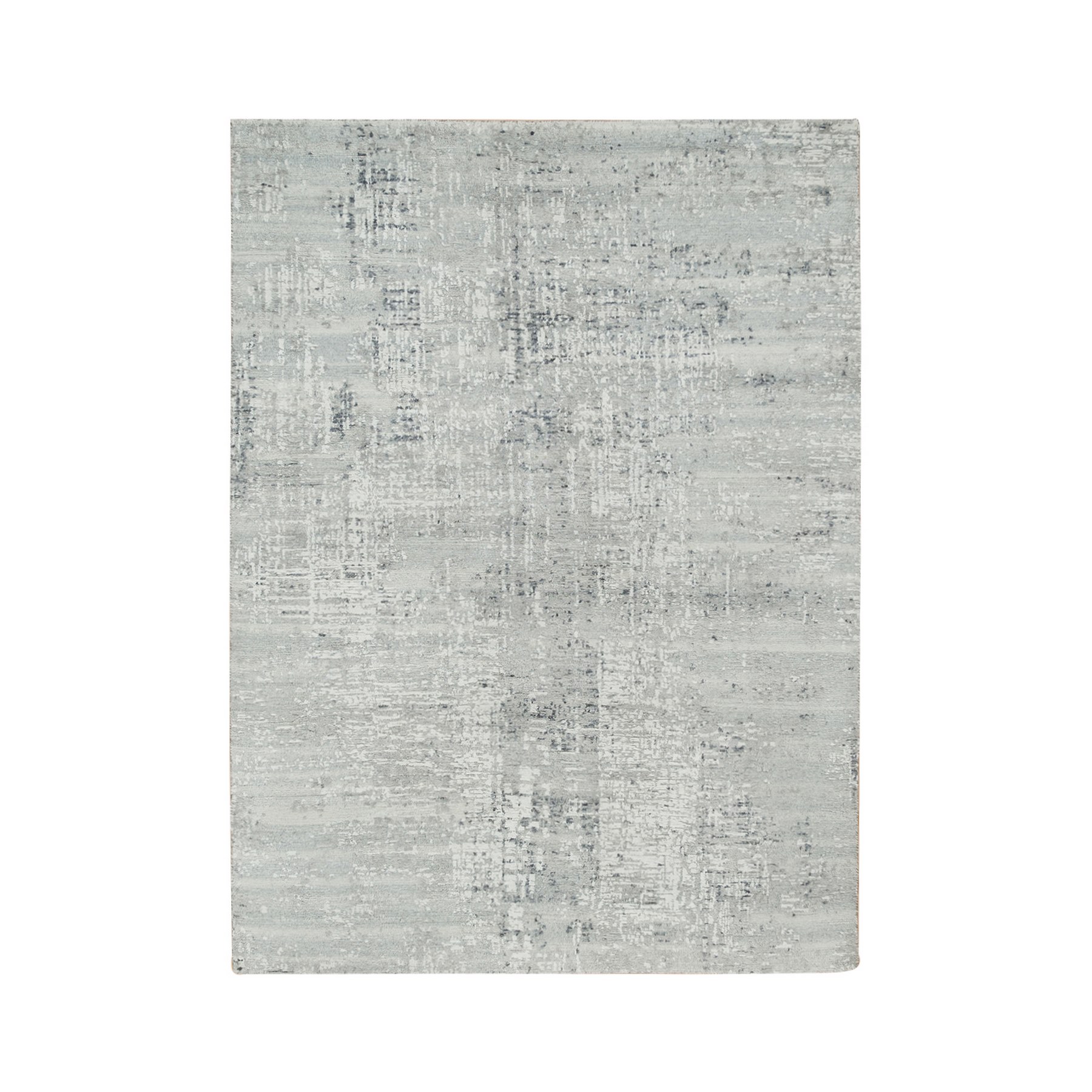 Wool Hand-Knotted Area Rug 5'1