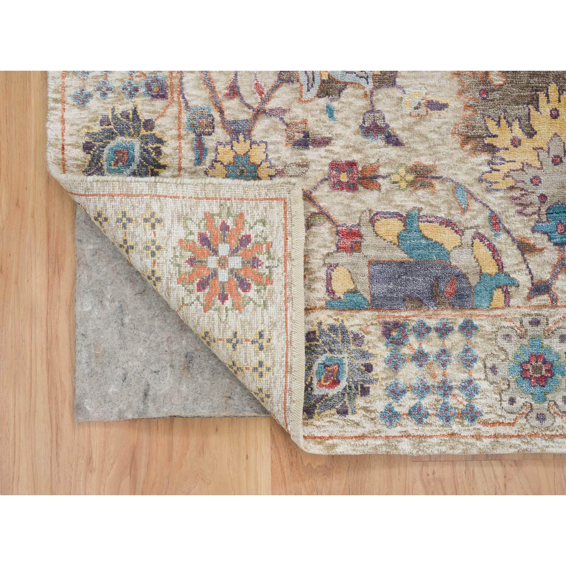  Silk Hand-Knotted Area Rug 8'3