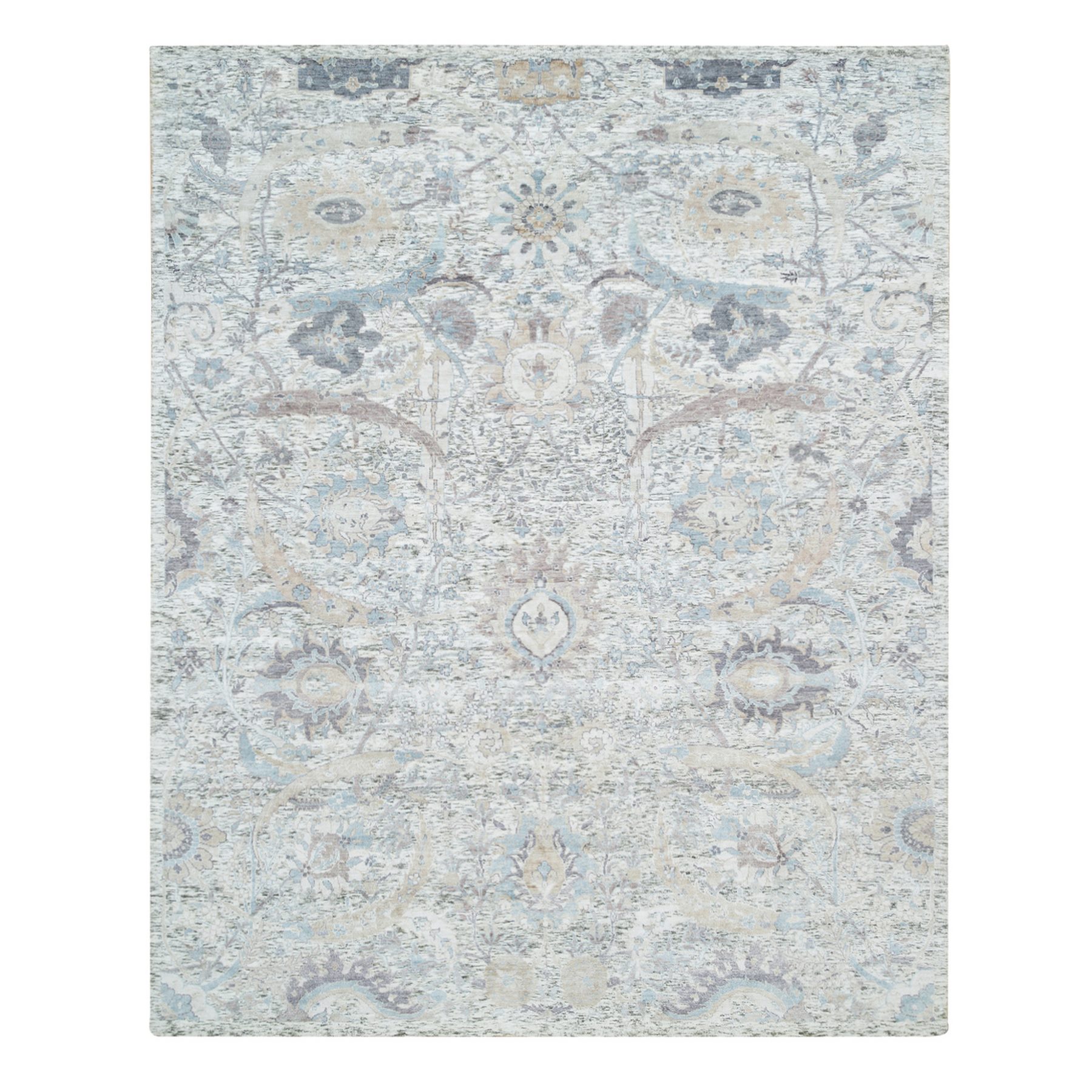  Silk Hand-Knotted Area Rug 8'2