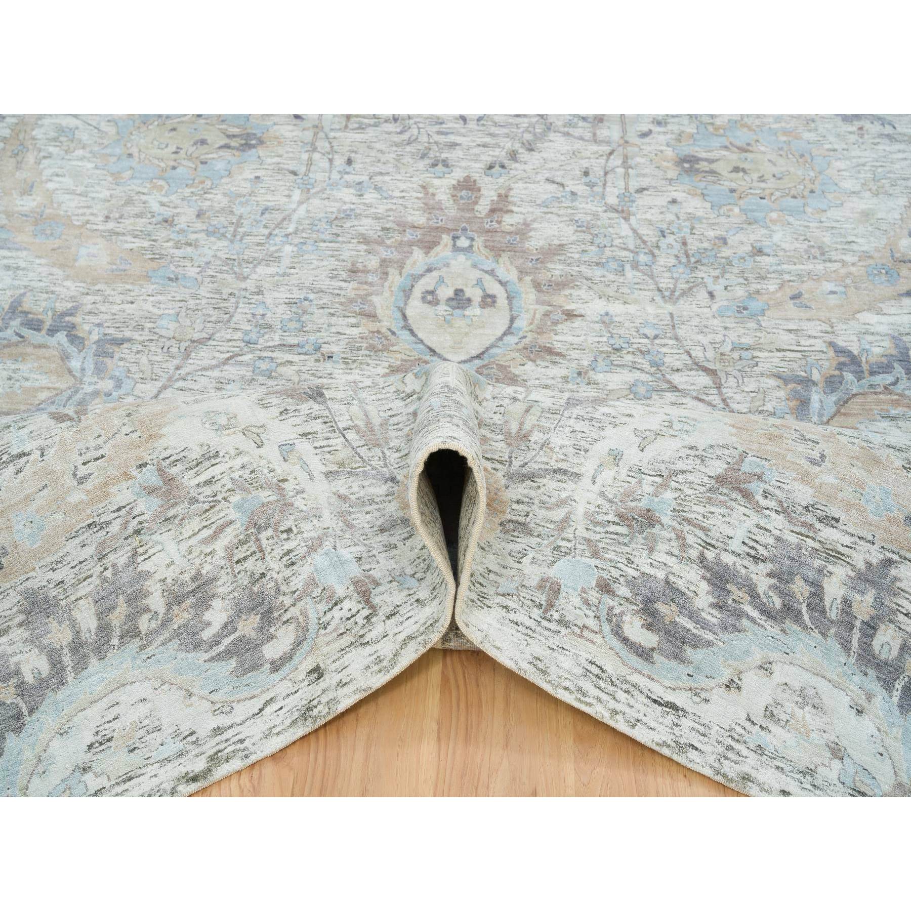  Silk Hand-Knotted Area Rug 10'0
