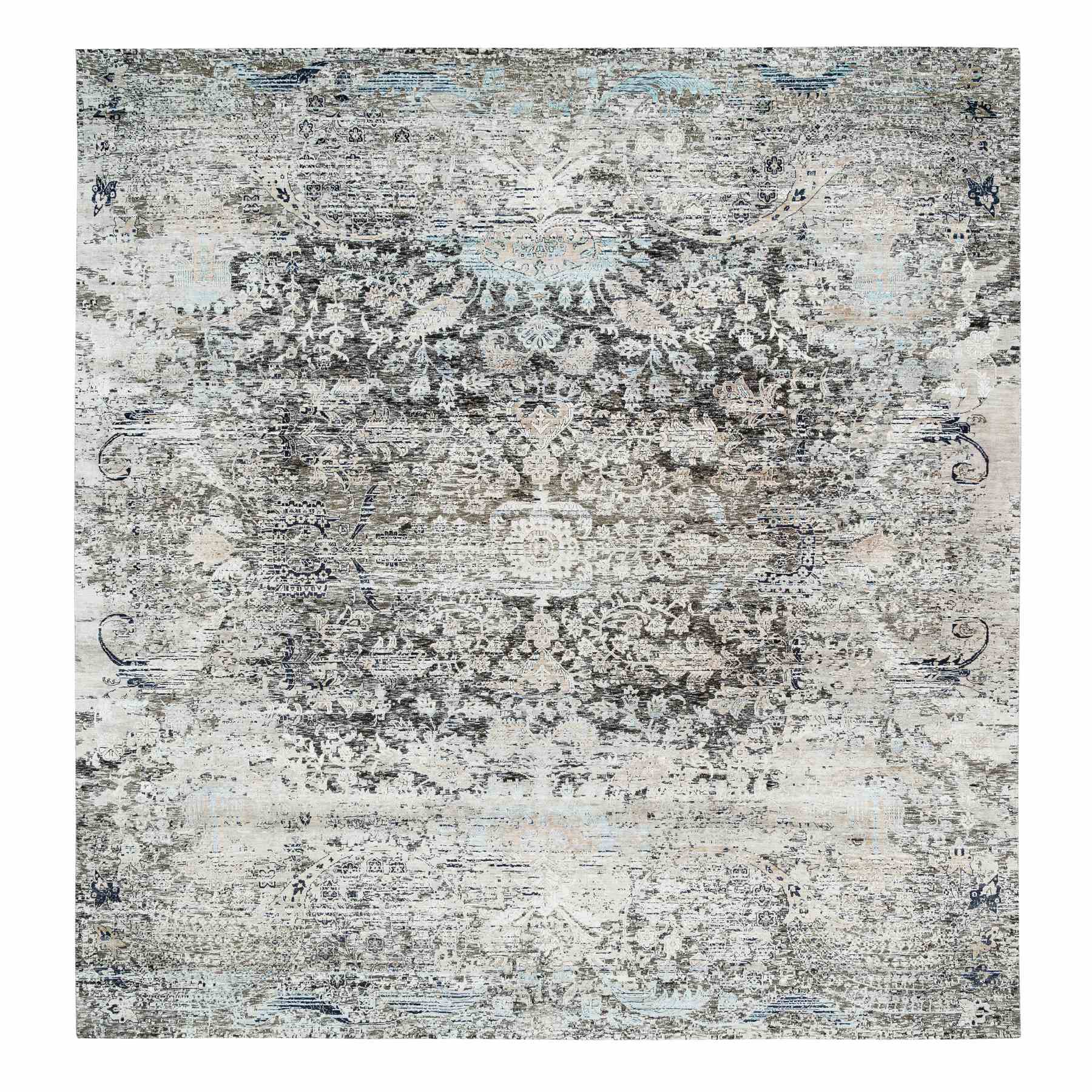  Silk Hand-Knotted Area Rug 11'9