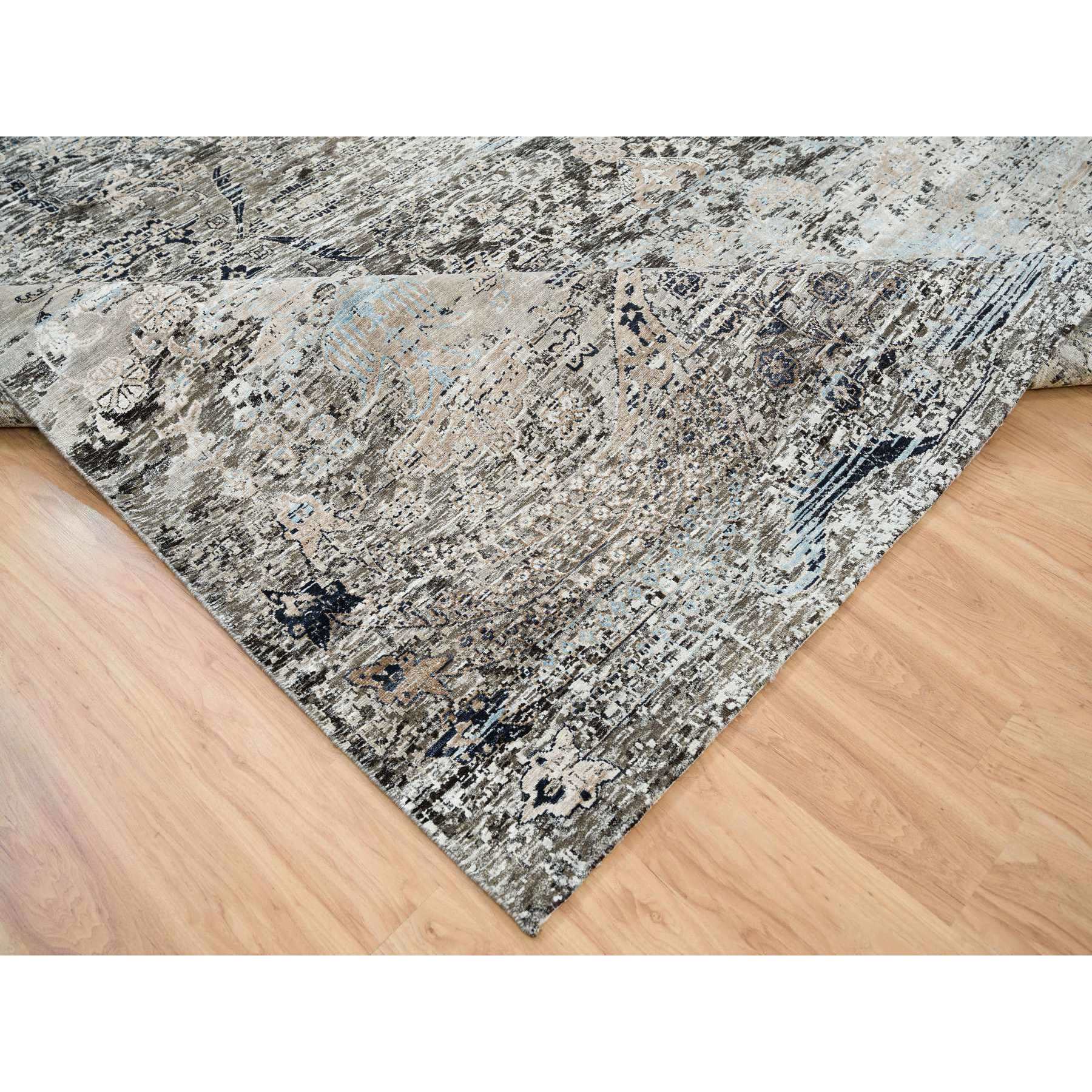 Silk Hand-Knotted Area Rug 11'9