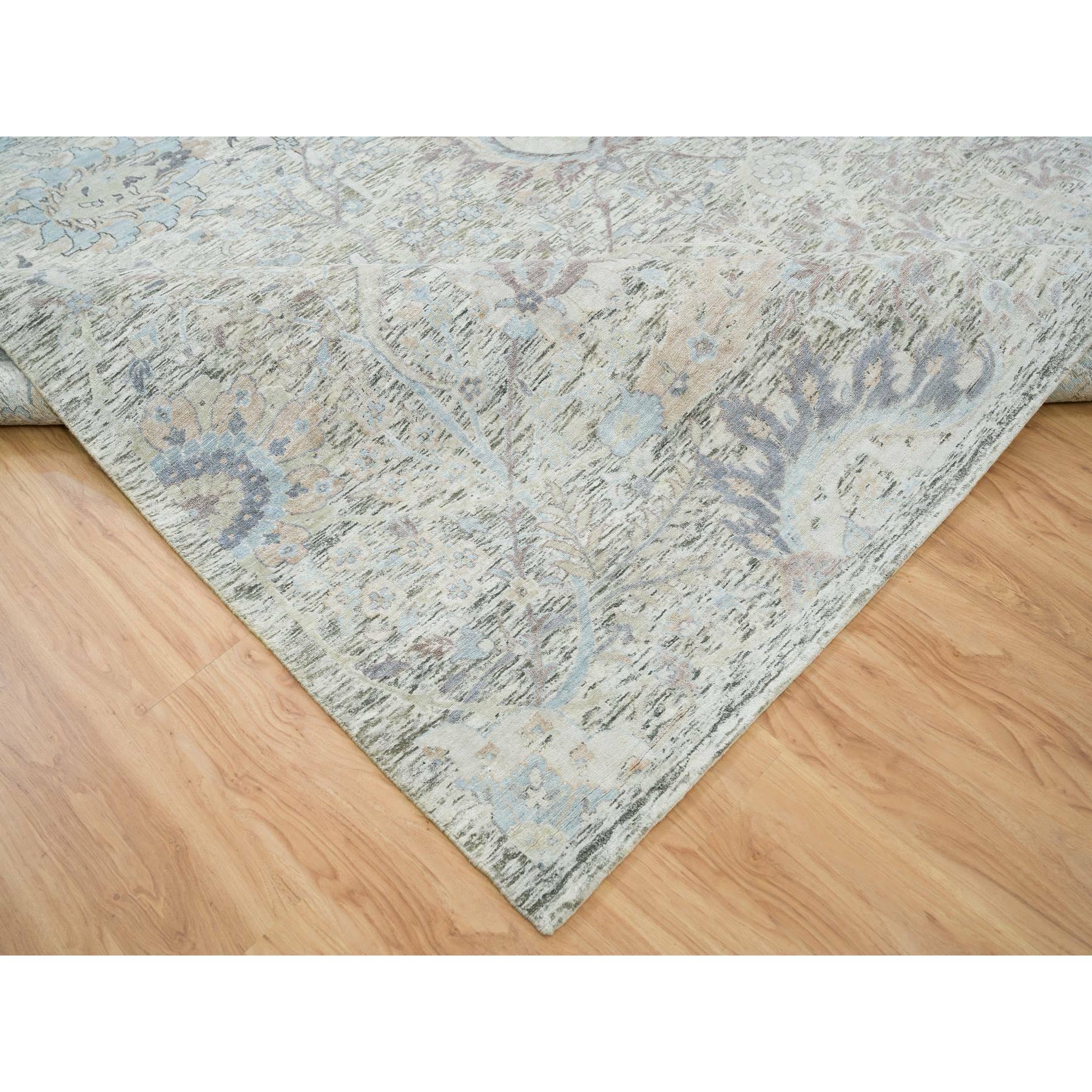  Silk Hand-Knotted Area Rug 12'0