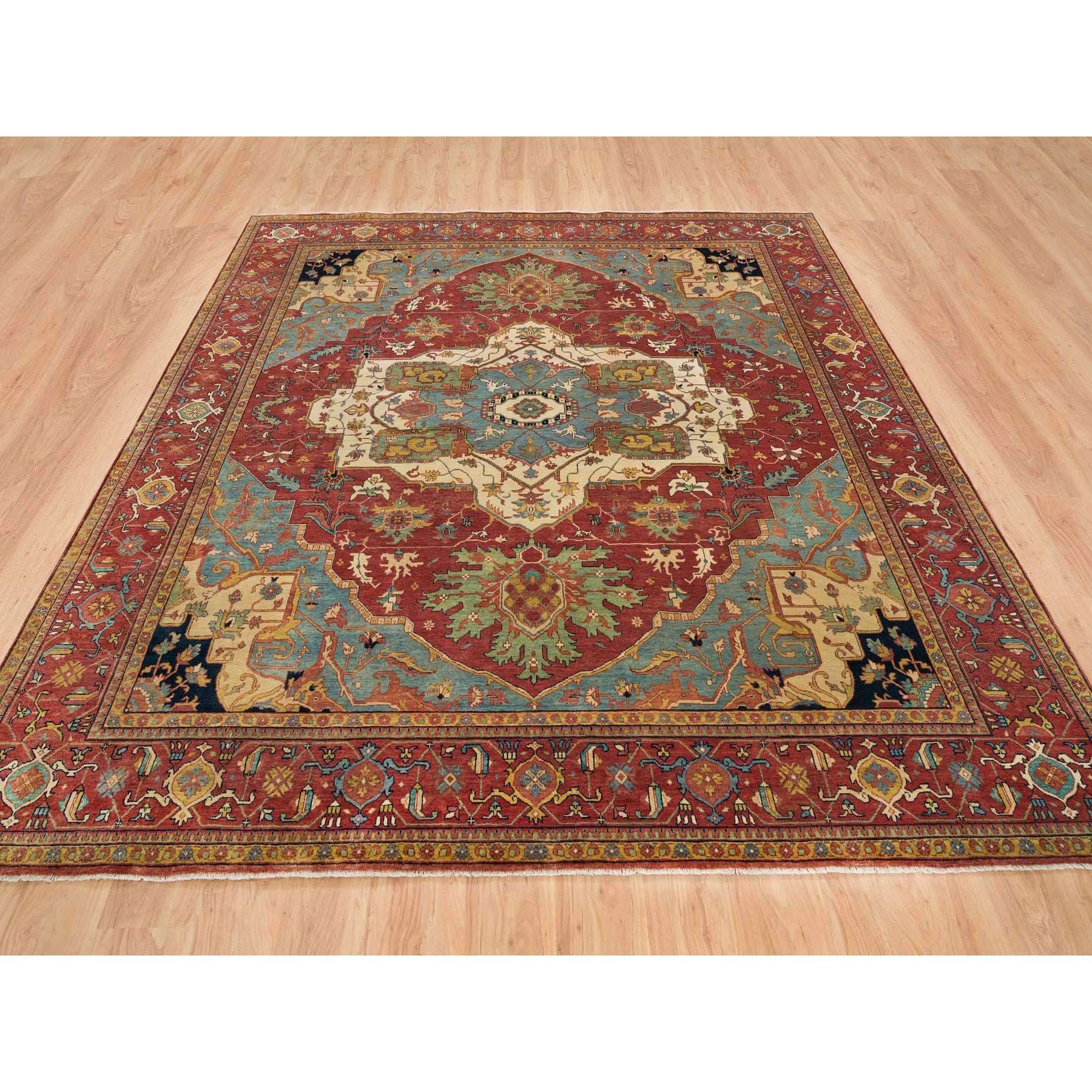  Wool Hand-Knotted Area Rug 9'8