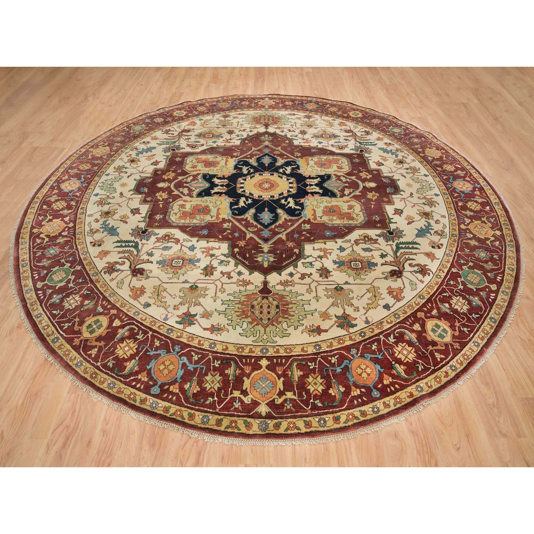  Wool Hand-Knotted Area Rug 12'3