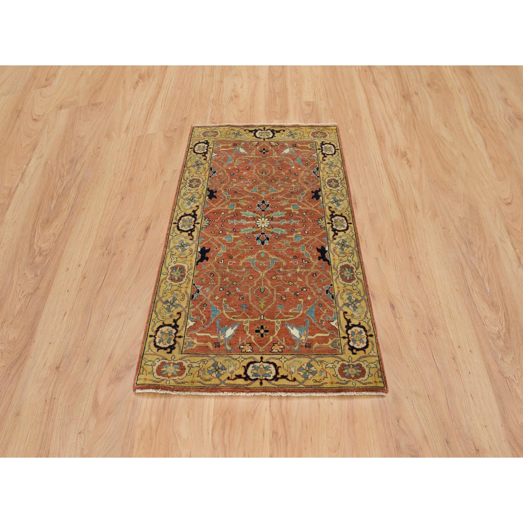  Wool Hand-Knotted Area Rug 3'1