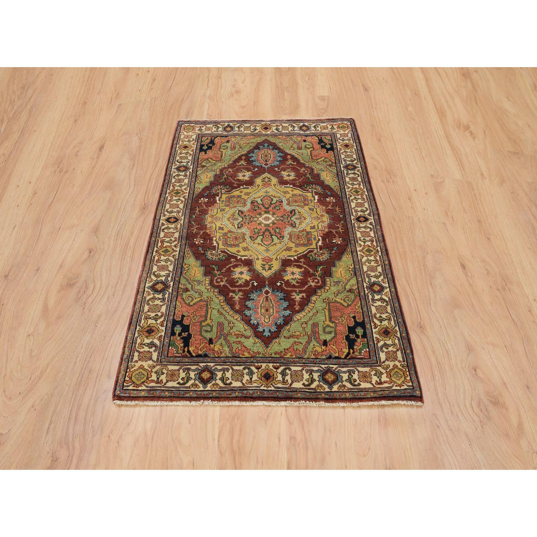  Wool Hand-Knotted Area Rug 3'0