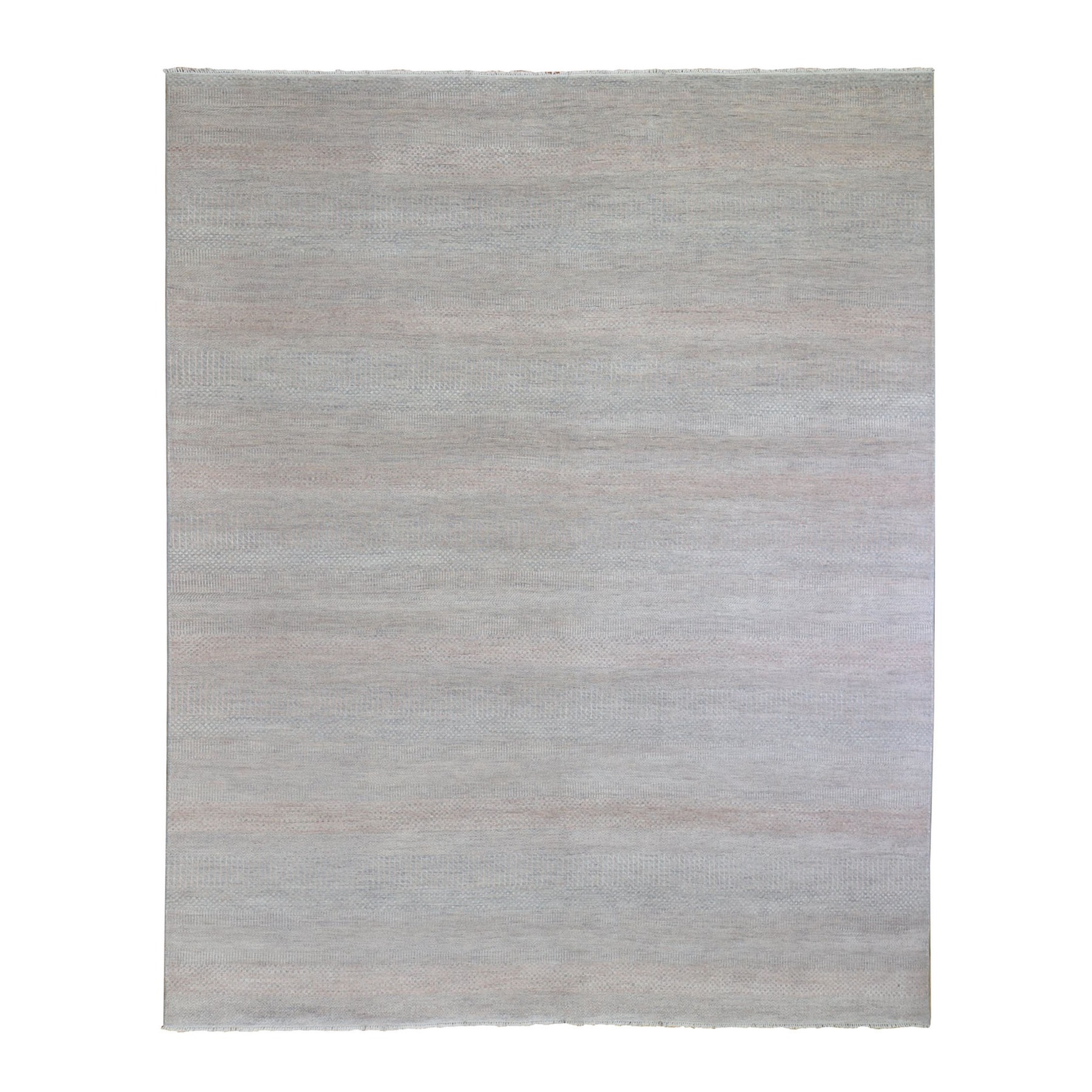 Mid Century Modern Collection Hand Knotted Grey Rug No: 1132116