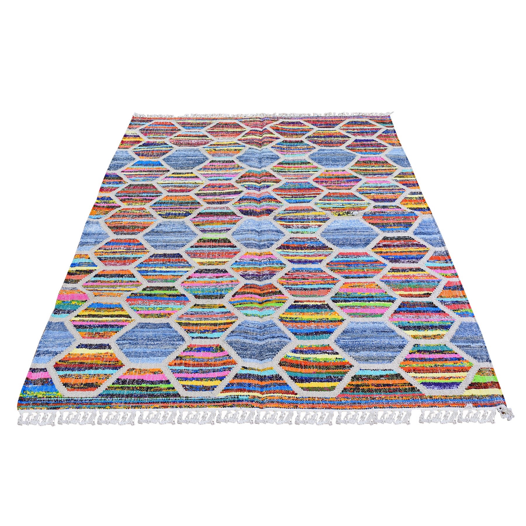 Fine Kilim Collection Hand Woven Blue Rug No: 1132252