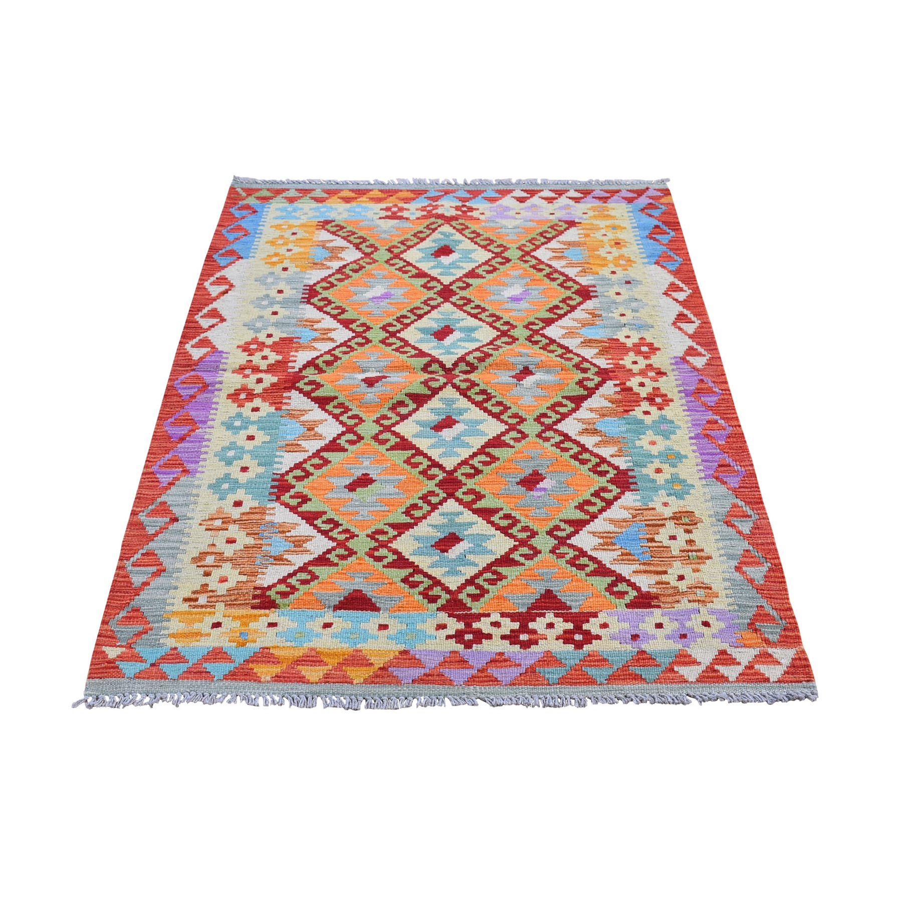 Fine Kilim Collection Hand Woven Red Rug No: 1132266