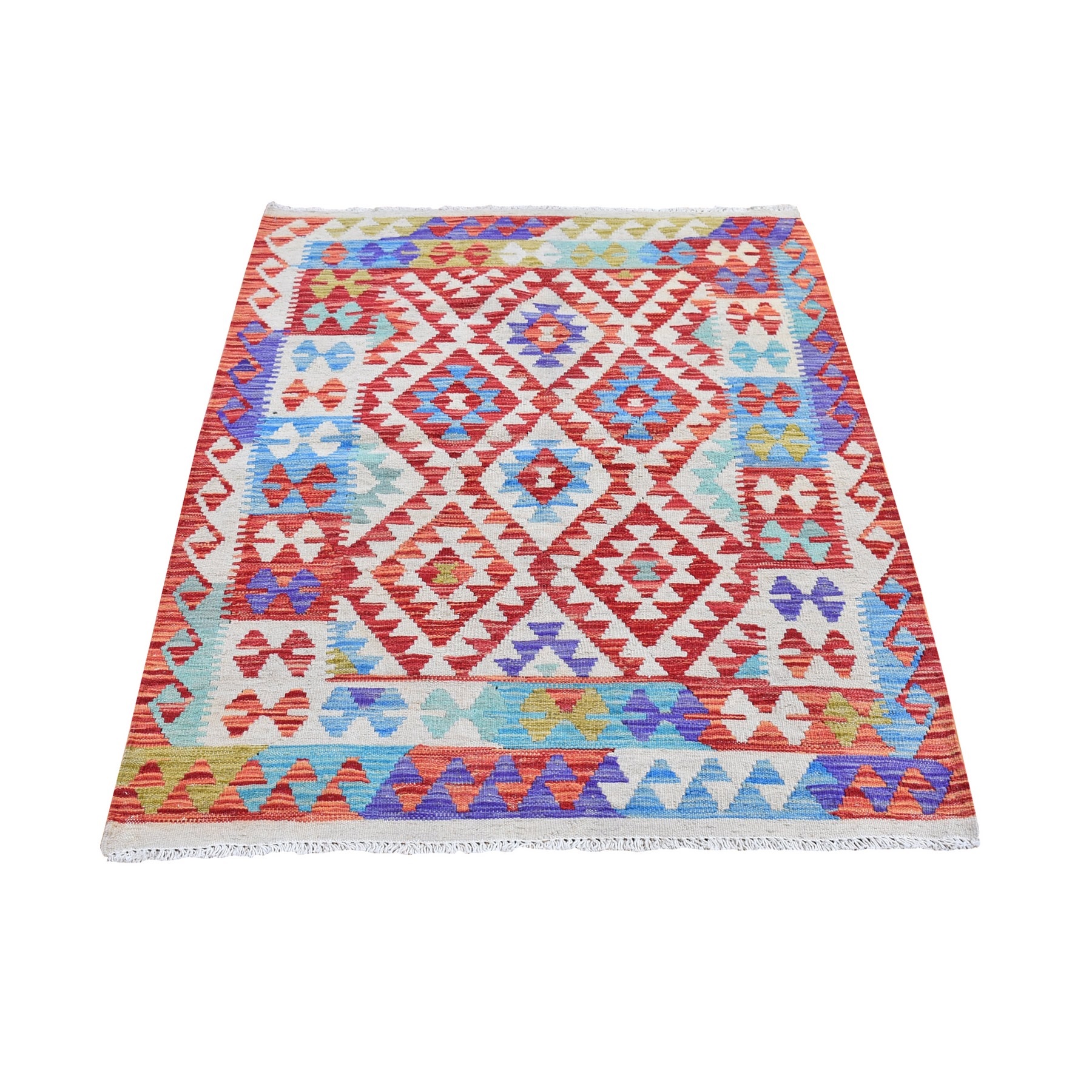Fine Kilim Collection Hand Woven Red Rug No: 1132276