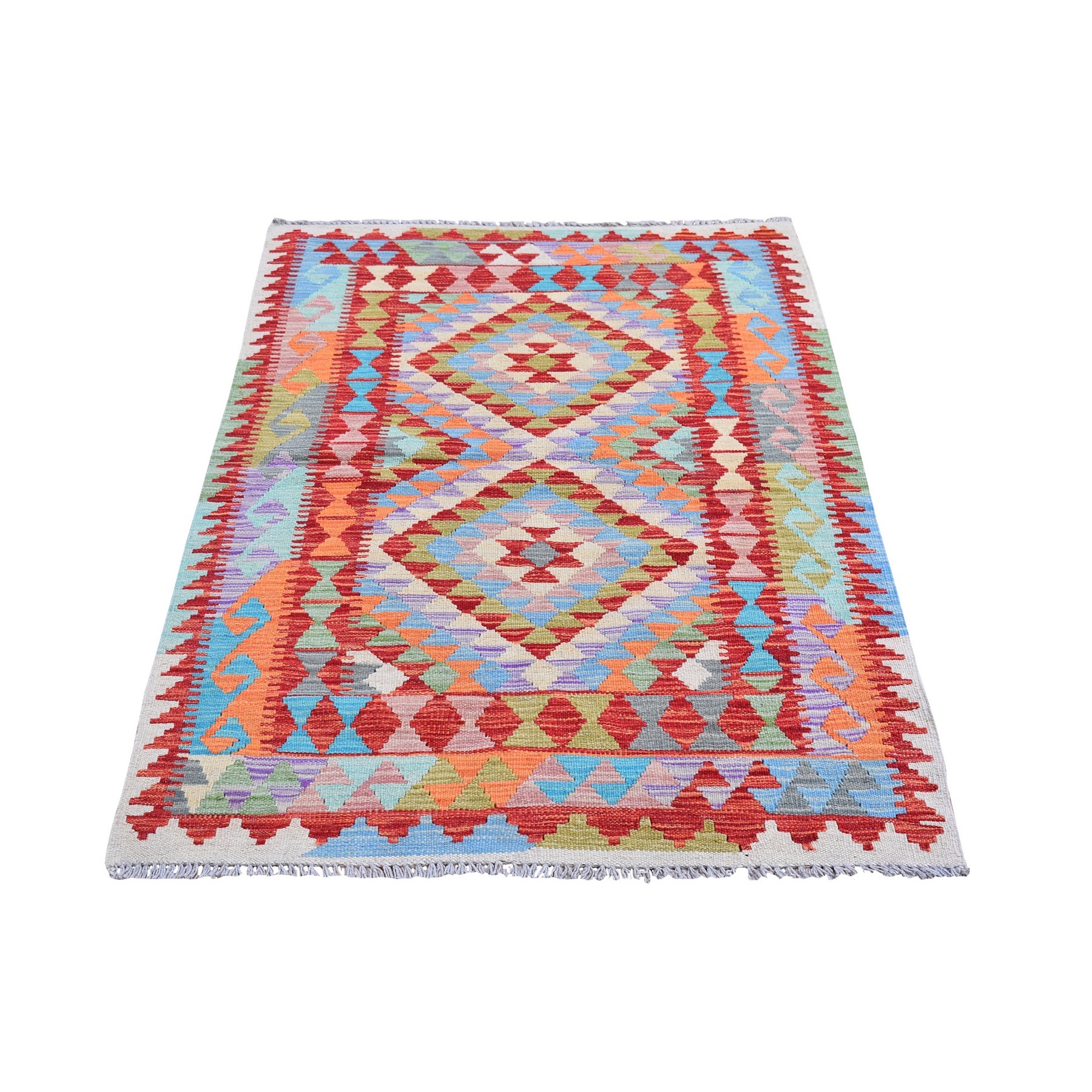 Fine Kilim Collection Hand Woven Red Rug No: 1132278