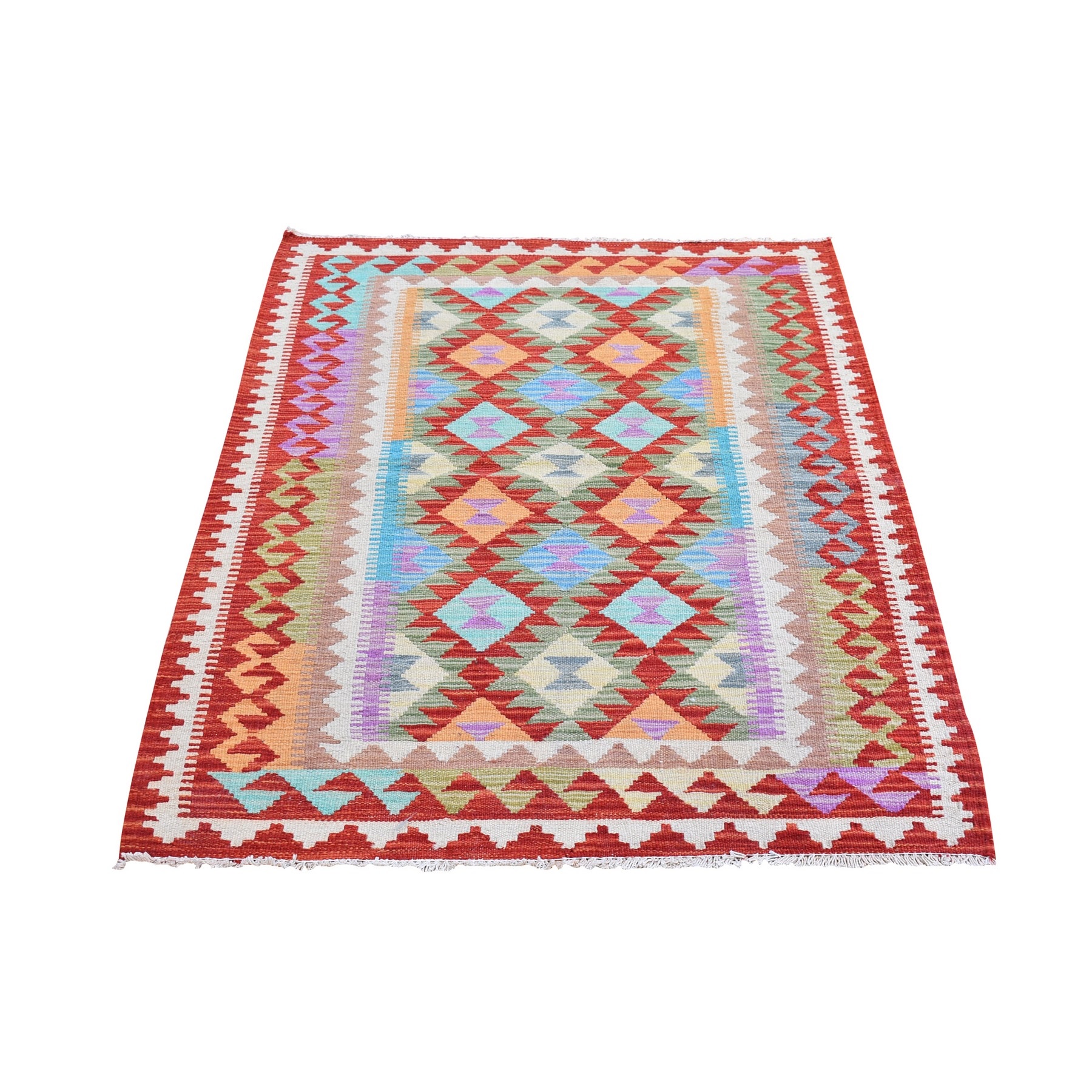Fine Kilim Collection Hand Woven Red Rug No: 1132284