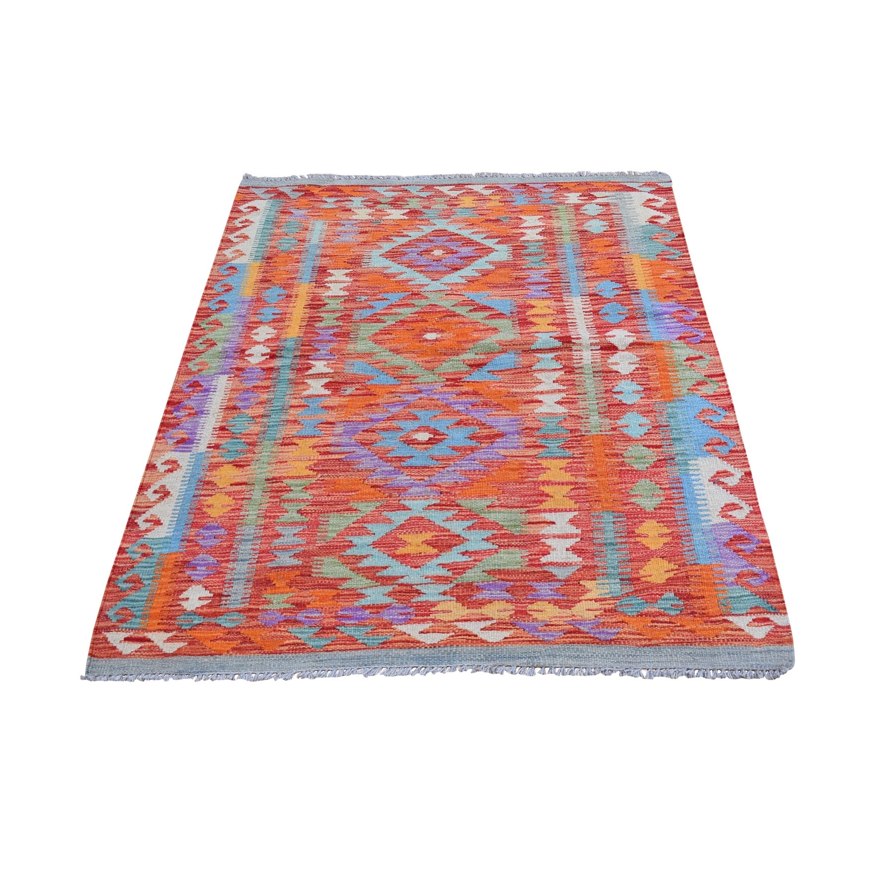 Fine Kilim Collection Hand Woven Red Rug No: 1132346