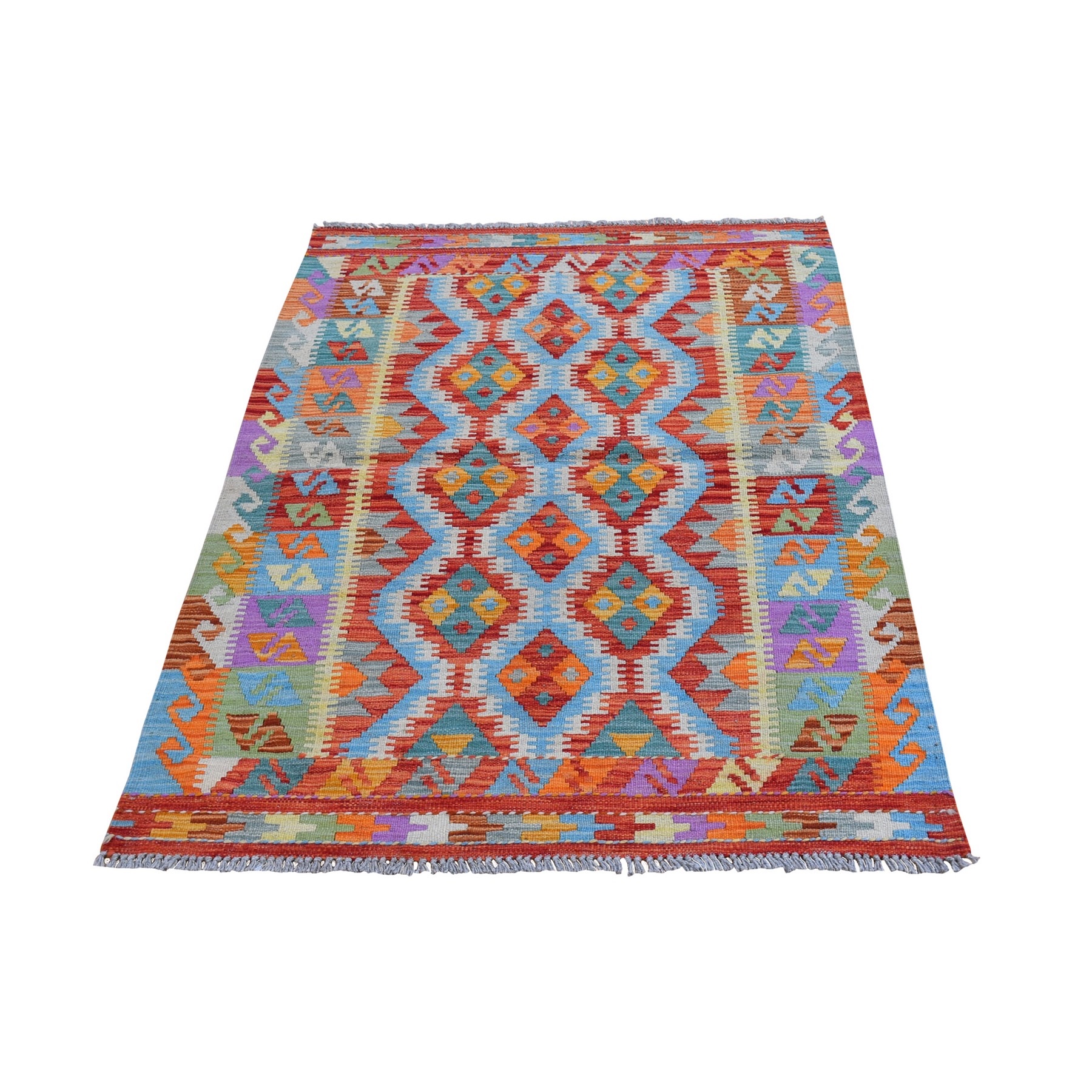 Fine Kilim Collection Hand Woven Red Rug No: 1132350