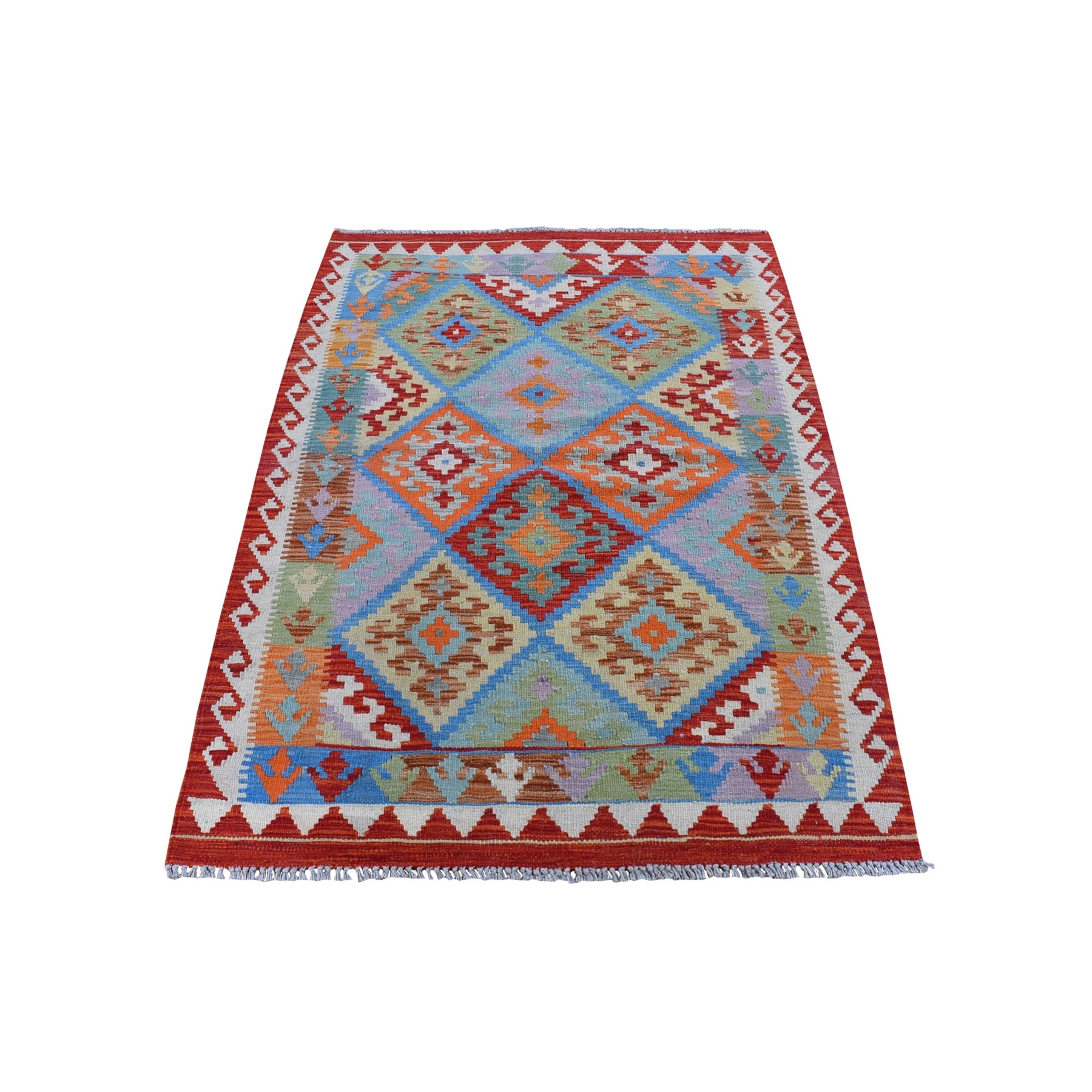 Fine Kilim Collection Hand Woven Red Rug No: 1132400