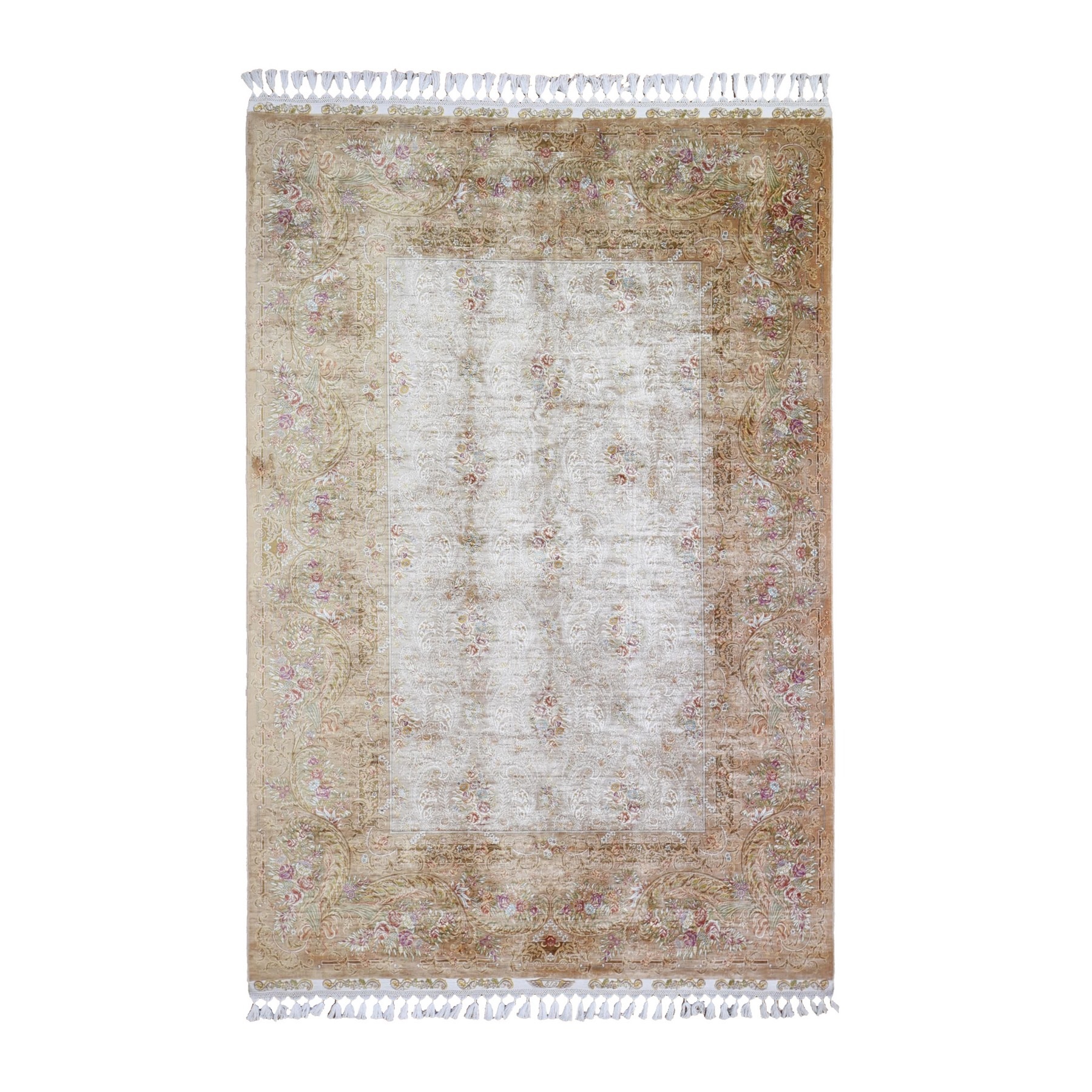 Pirniakan Collection Hand Knotted Ivory Rug No: 1132528
