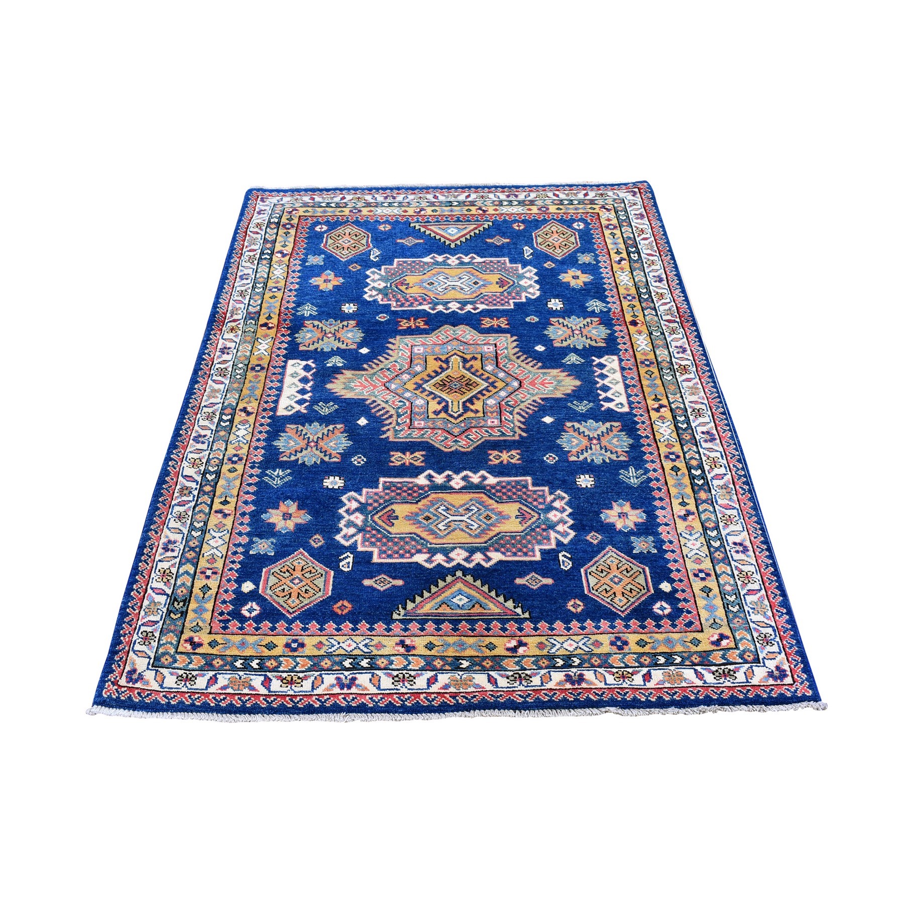 Caucasian Collection Hand Knotted Blue Rug No: 1132564