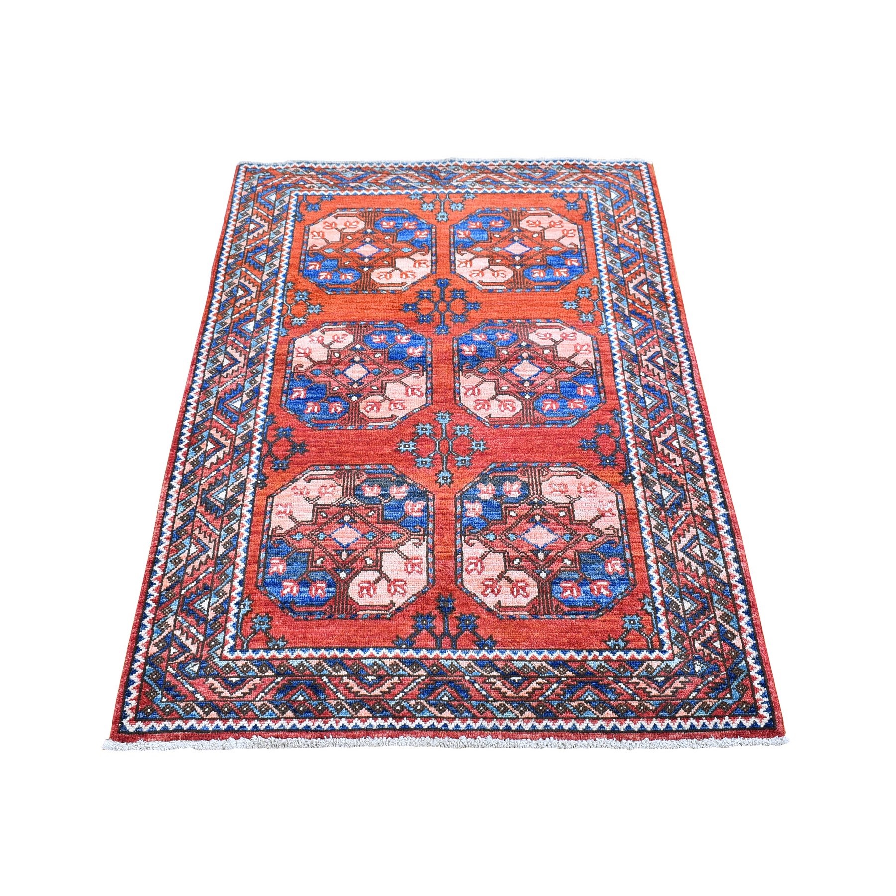 Nomadic And Village Collection Hand Knotted Red Rug No: 1132570