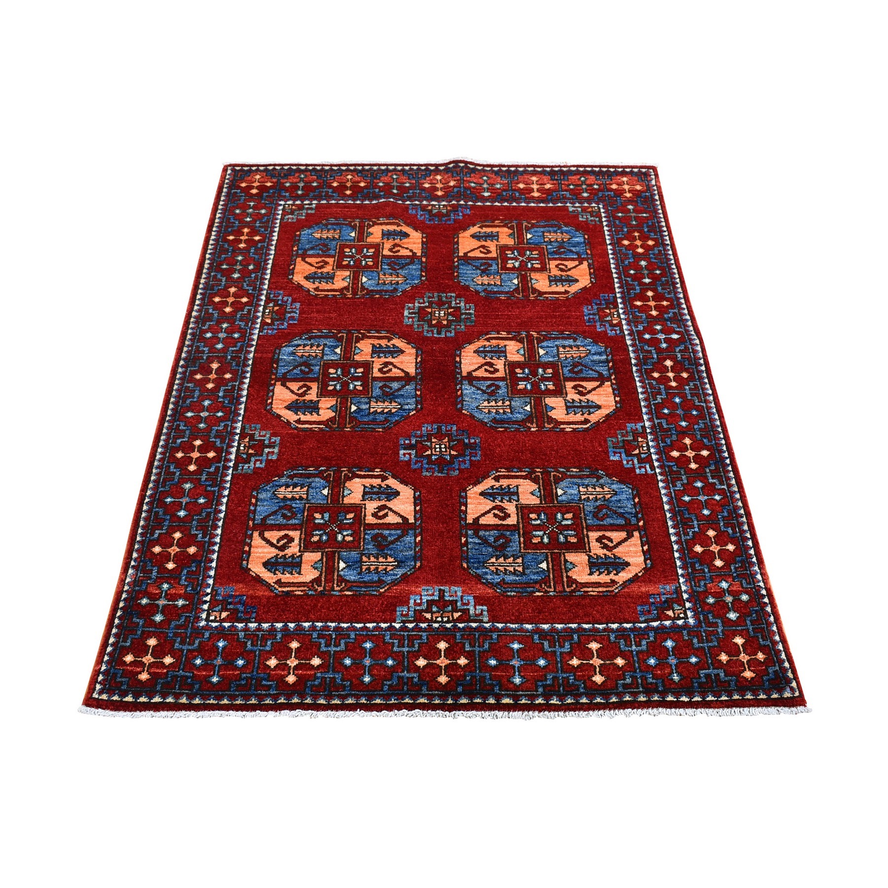 Nomadic And Village Collection Hand Knotted Red Rug No: 1132572