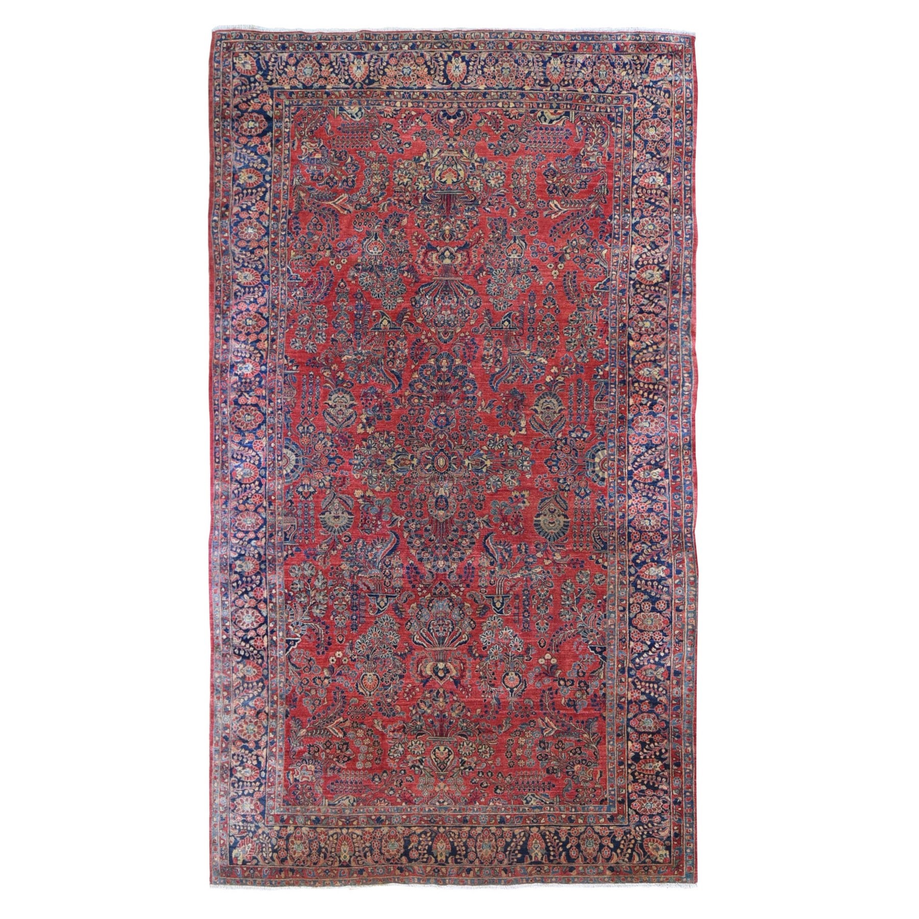 Antique Collection Hand Knotted Red Rug No: 1132584