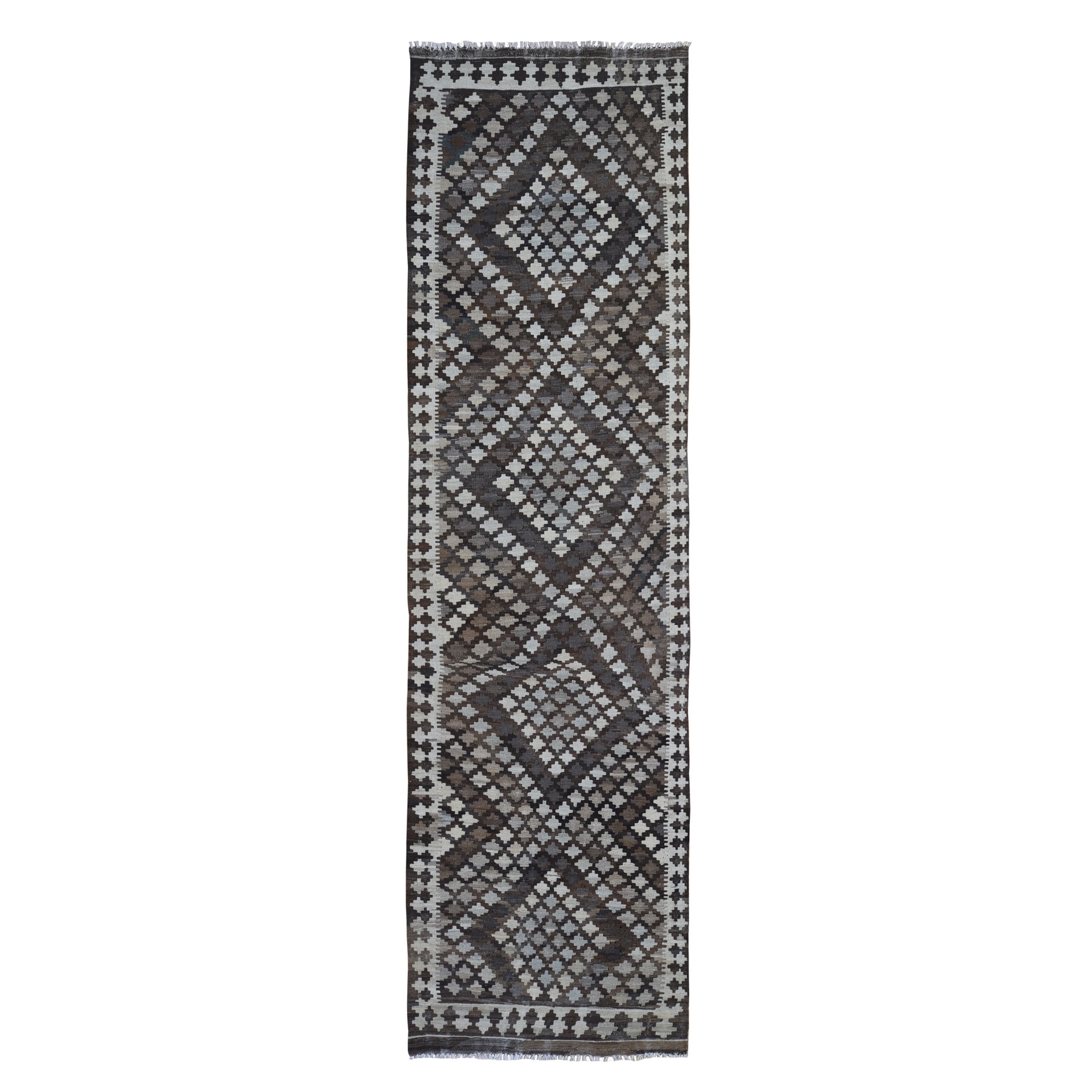 Fine Kilim Collection Hand Woven Brown Rug No: 1132596