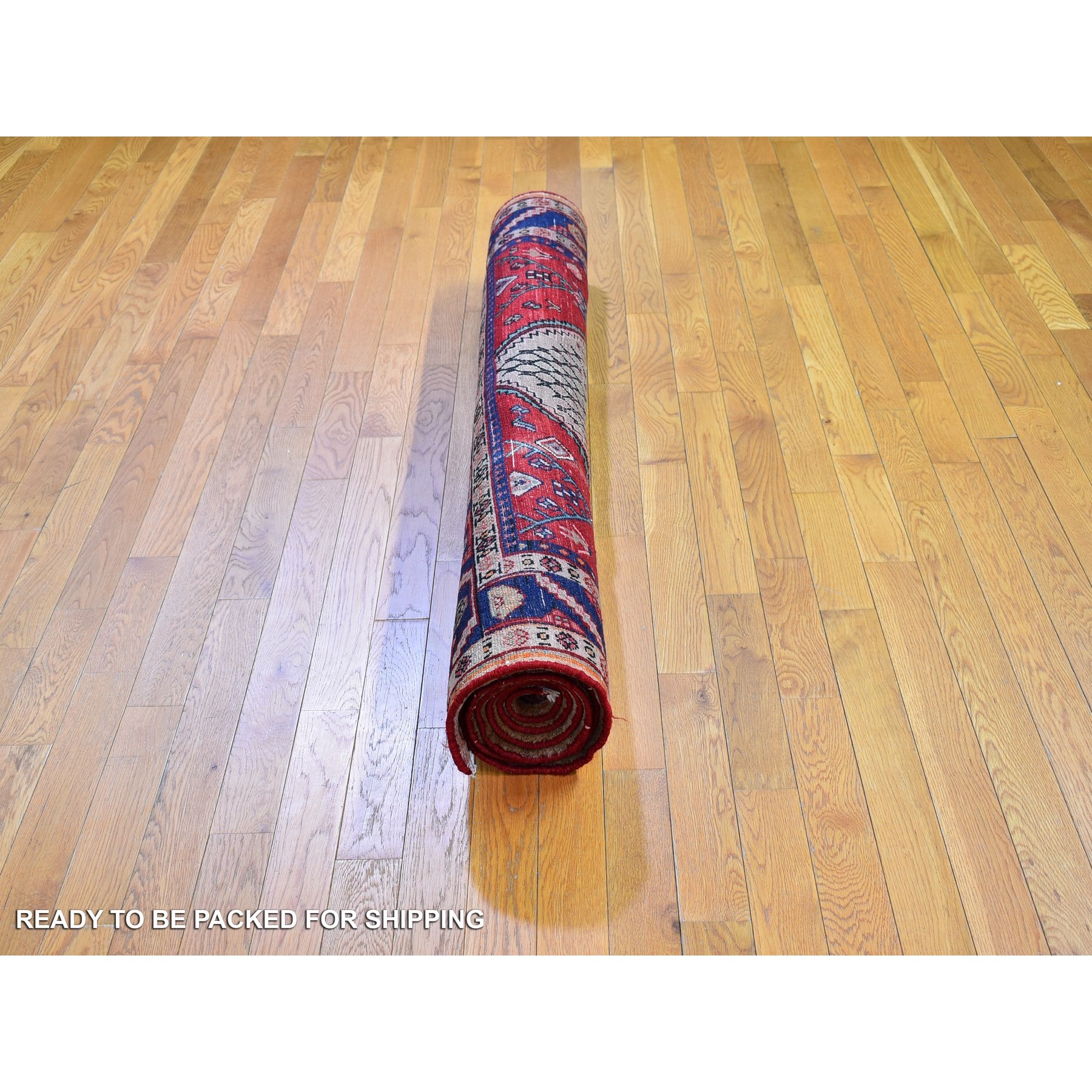 5'2"x8'8" Camel Hair Organic Wool Vintage Persian Open Field Design Hand Knotted Oriental Rug Sh66324