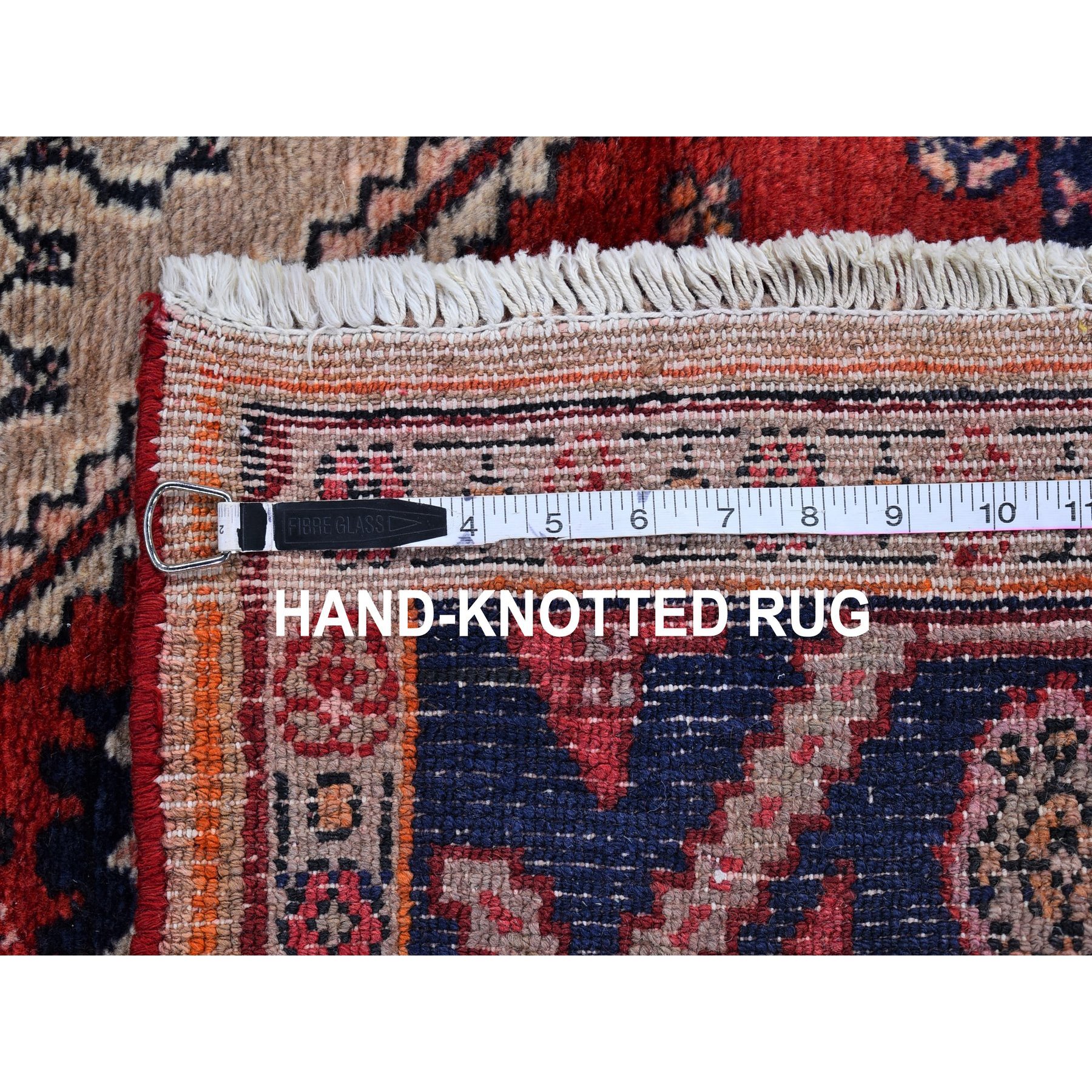 5'2"x8'8" Camel Hair Organic Wool Vintage Persian Open Field Design Hand Knotted Oriental Rug Sh66324