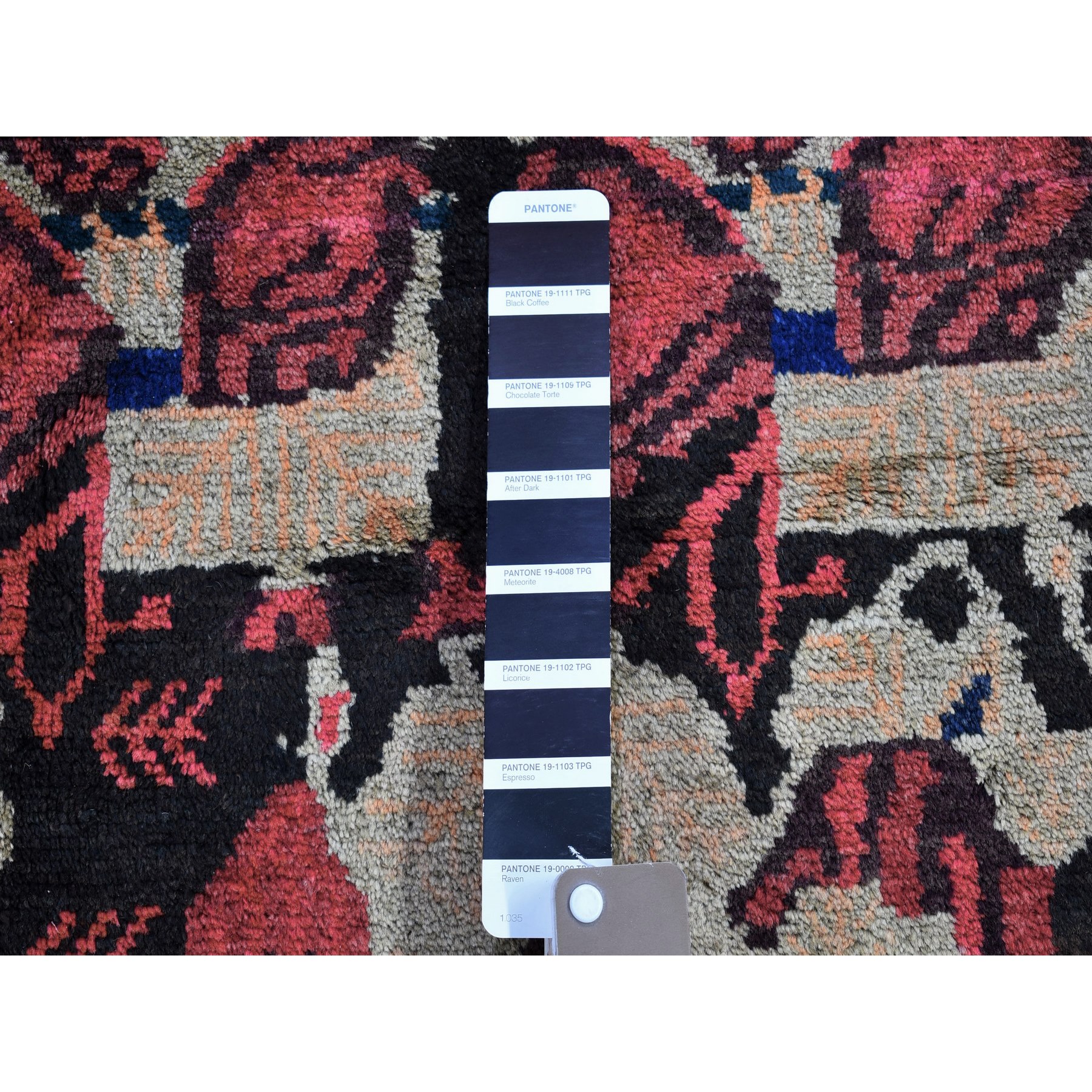 4'5"x6'1" Beige Vintage Persian Karabakh Rural Village Good Condition Pure Wool Hand Knotted Oriental Rug Sh66328
