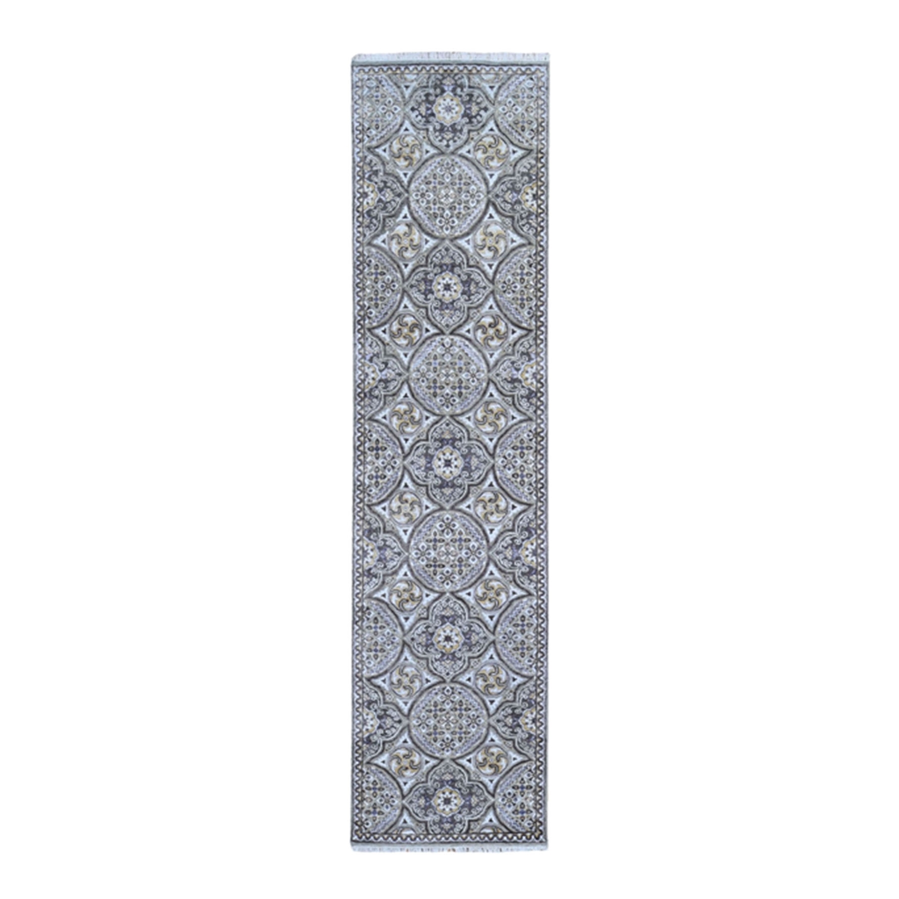 Transitional Hand Knotted Brown Rug No: 1132712