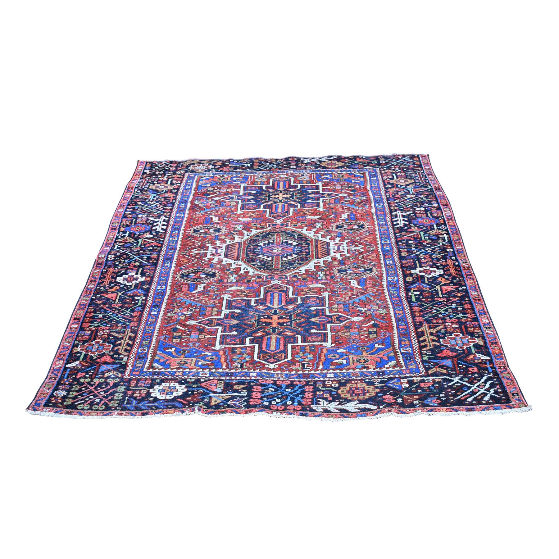 Antique Collection Hand Knotted Red Rug No: 1132776