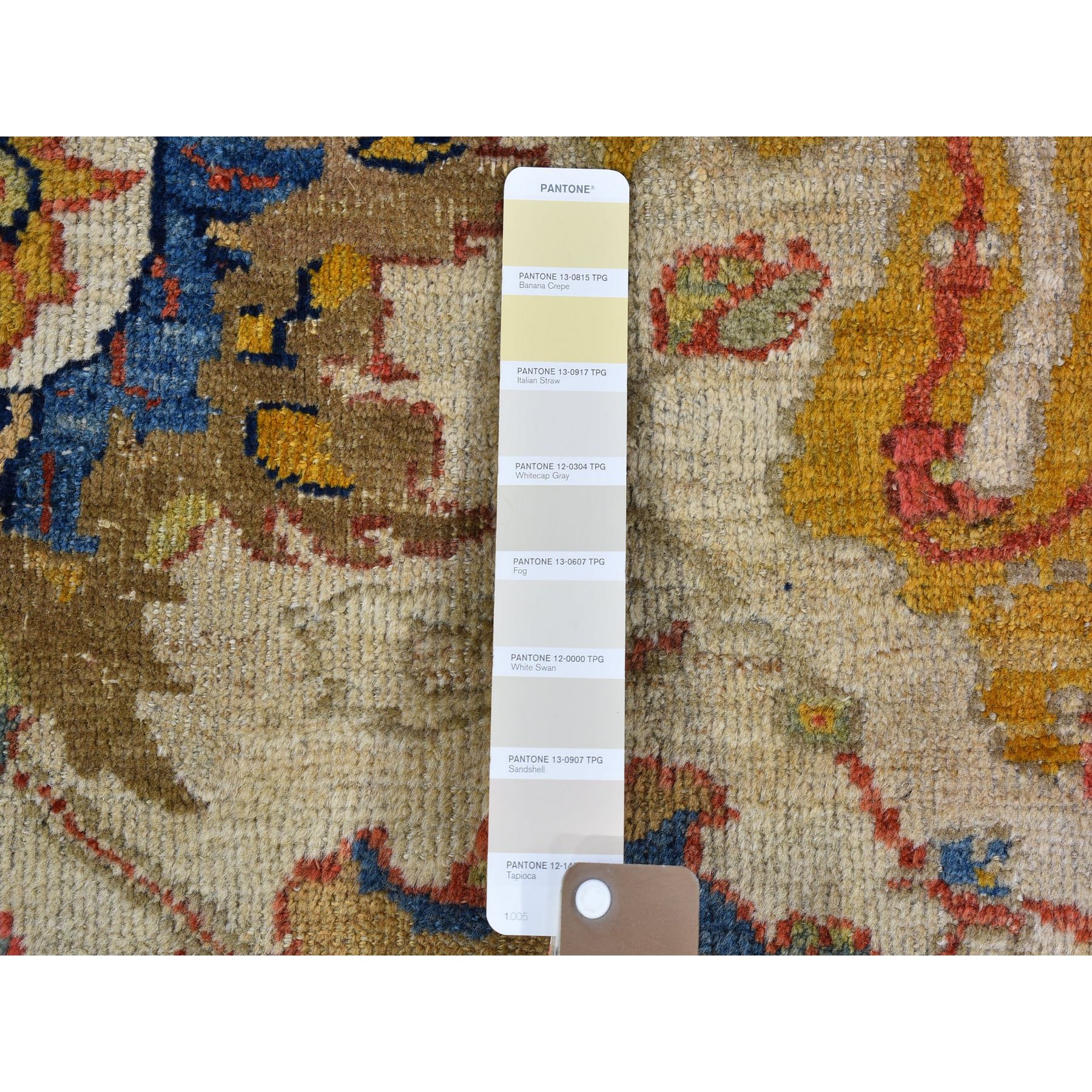 12'x21' Ivory Antique Persian Sultanabad Good Condition, Extra Long Clean Pure Wool Hand Knotted Oriental Rug Sh66457