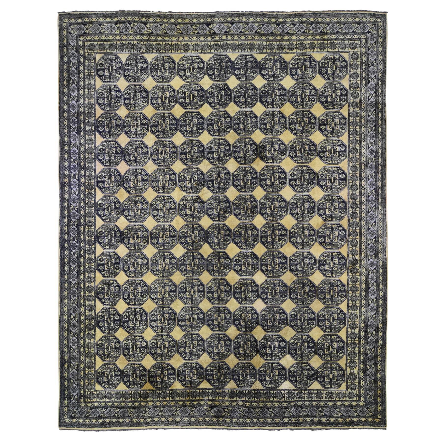 Nomadic And Village Collection Hand Knotted Yellow Rug No: 1133200
