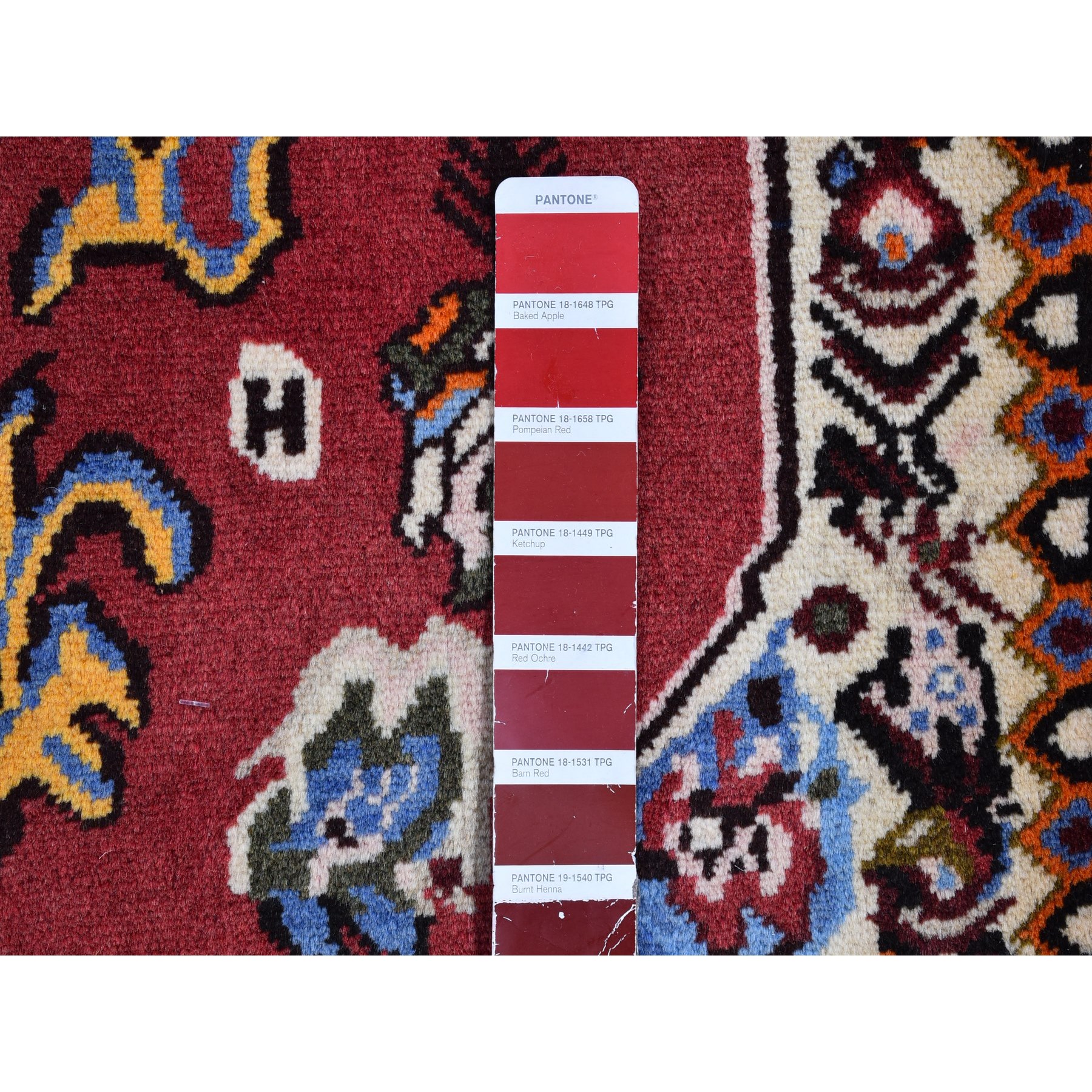 3'7"x5' New Persian Karabakh with a Flower Bouquet Hand Knotted Excellent Condition Natural Wool Clean Oriental Rug Sh66628