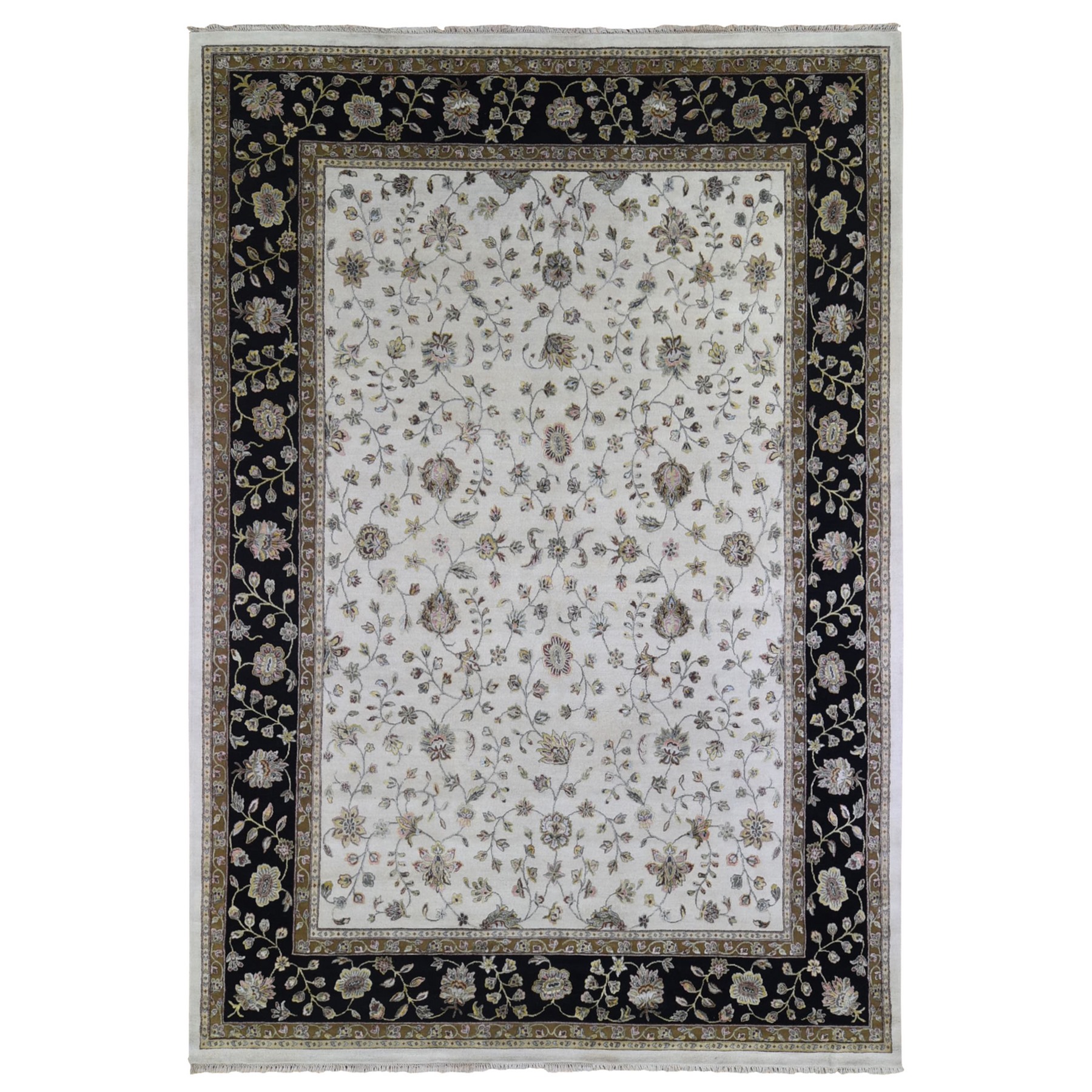 Pahlavi Collection Hand Knotted Ivory Rug No: 1133476
