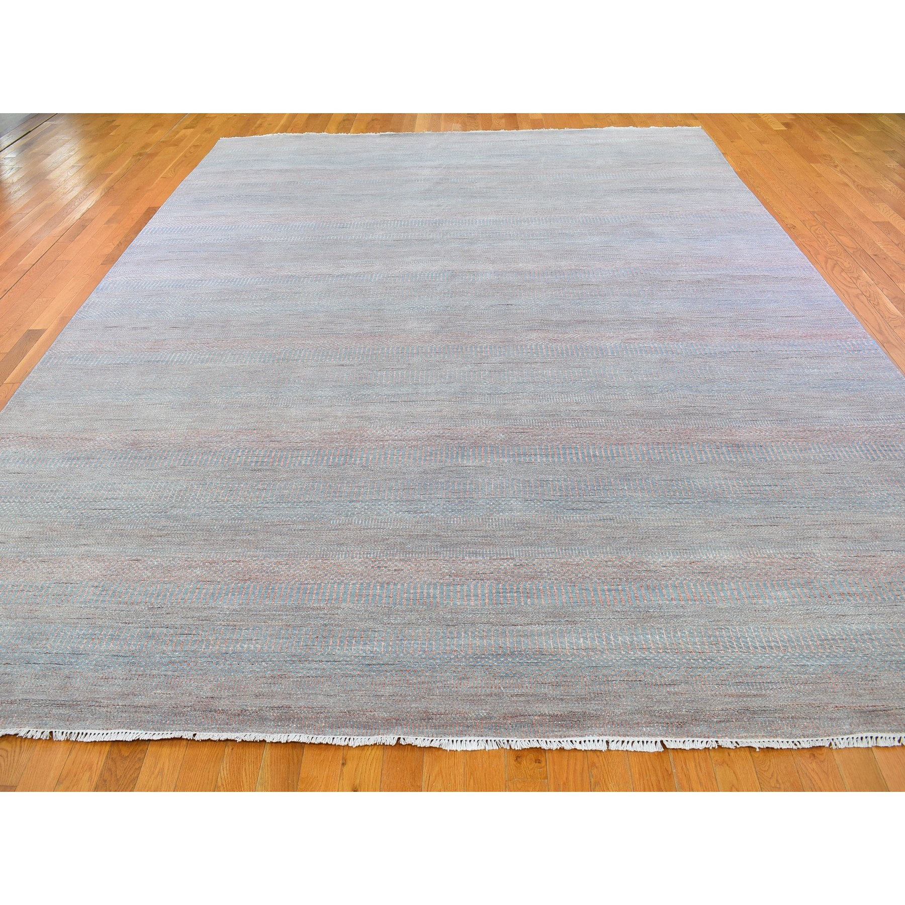 Mid Century Modern Collection Hand Knotted Blue 1133488 Rug