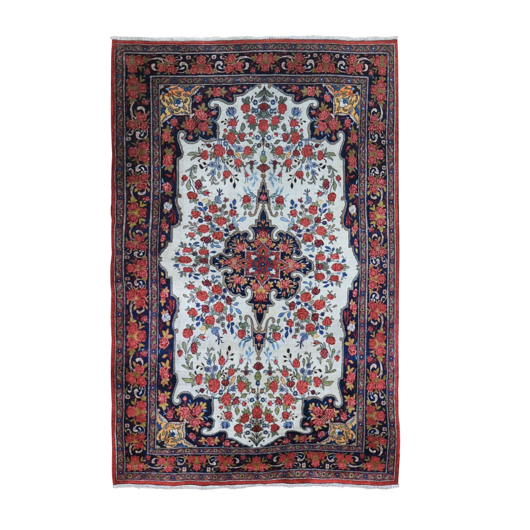Classic Persian Collection Hand Knotted Ivory Rug No: 1133498