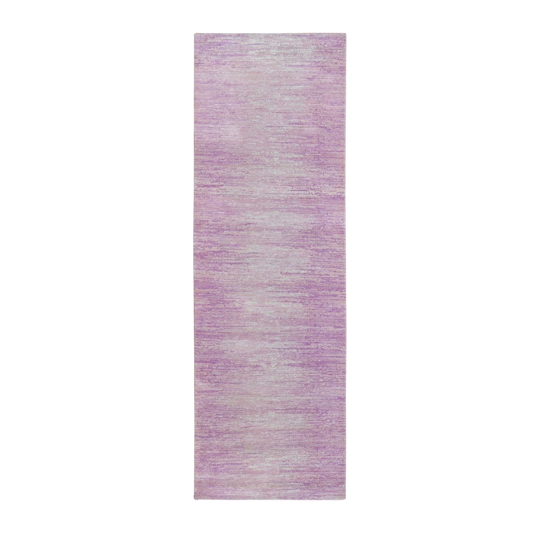 Mid Century Modern Collection Hand Knotted Pink Rug No: 1133502