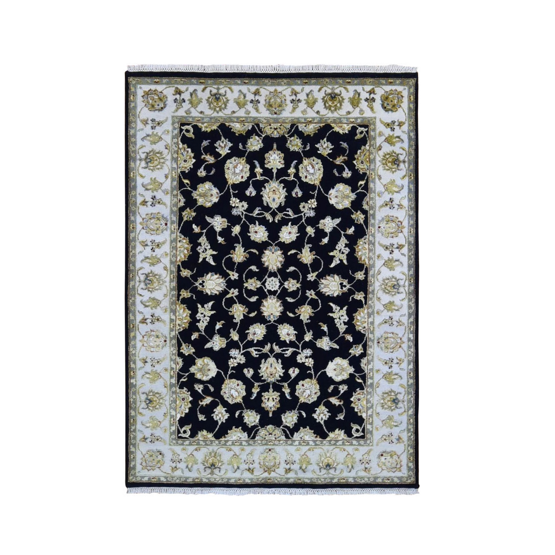 Pahlavi Collection Hand Knotted Black Rug No: 1133530