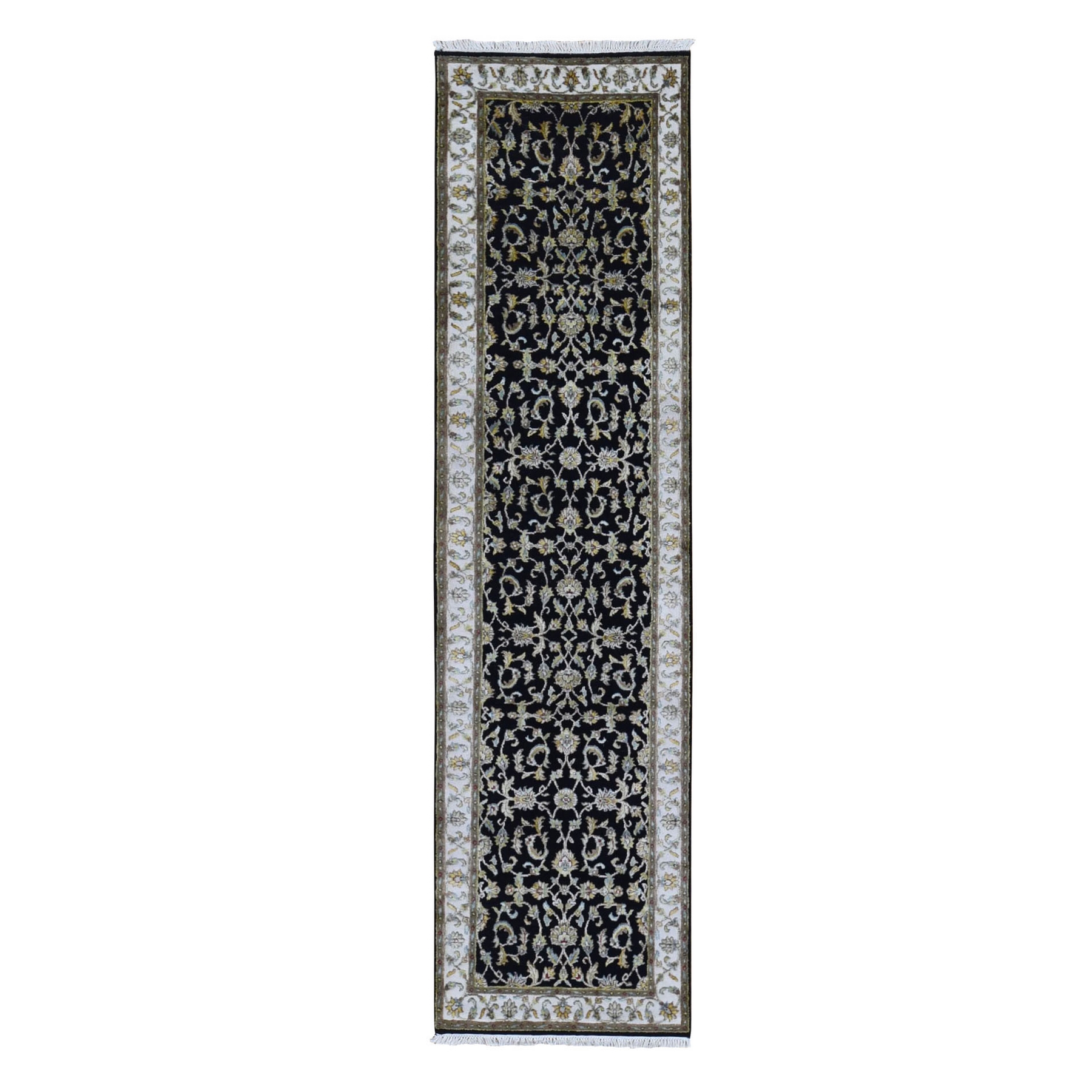 Pahlavi Collection Hand Knotted Black Rug No: 1133532