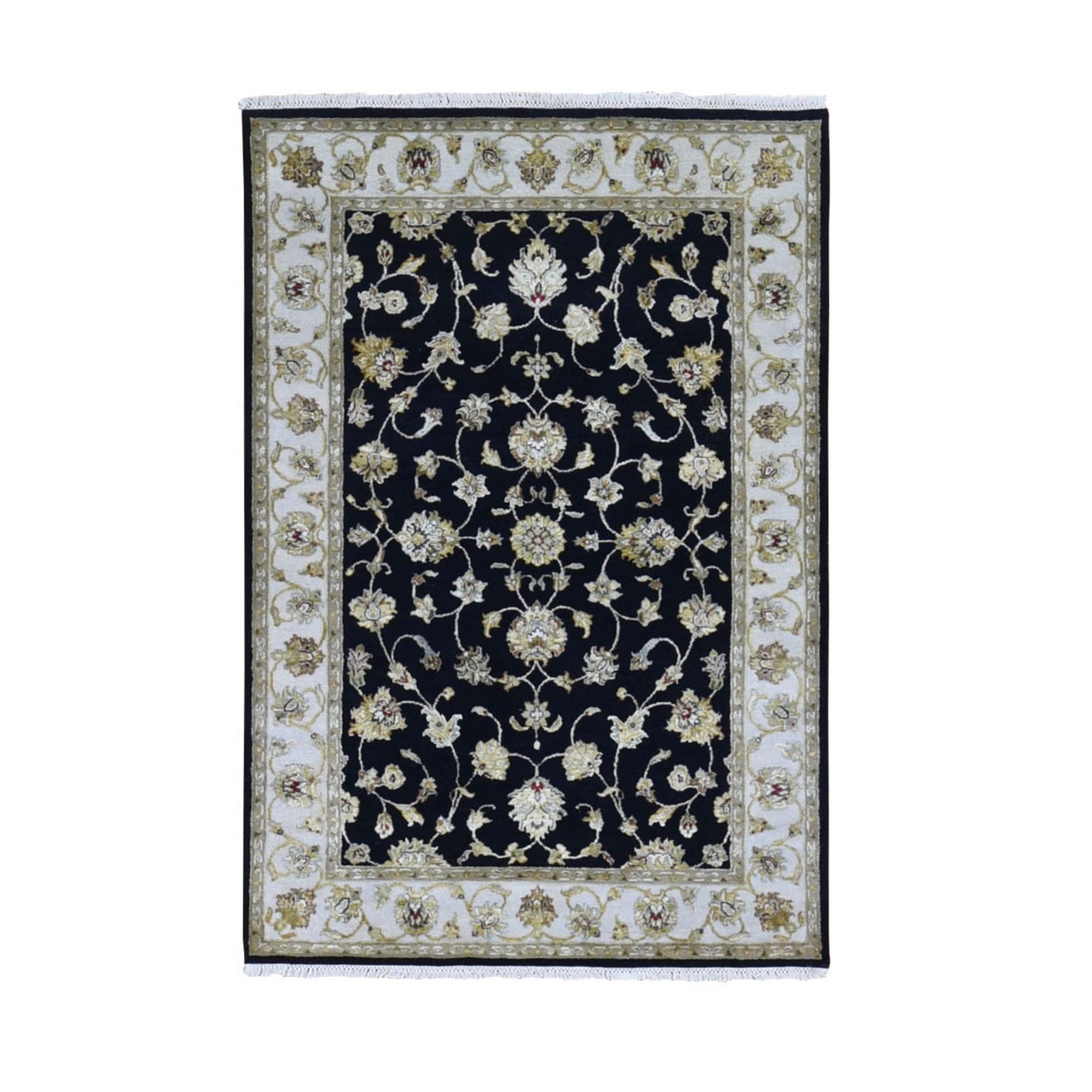 Pahlavi Collection Hand Knotted Black Rug No: 1133534